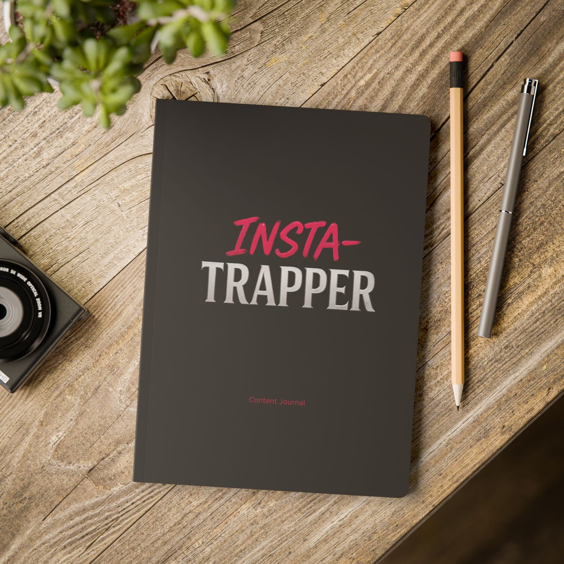 Black Insta Trapper Content Creator Softcover Journal