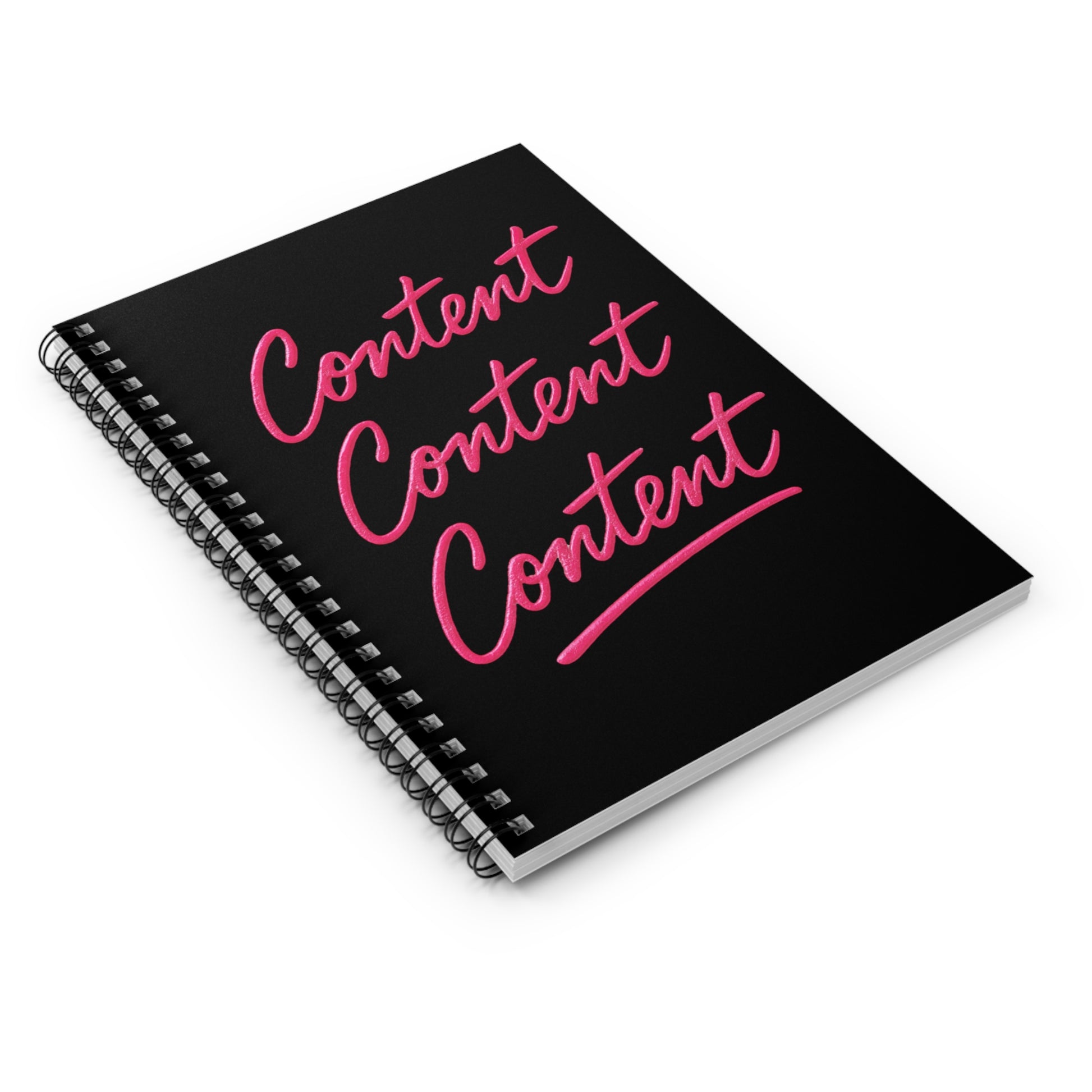 Content Creation Spiral Notebook - Trendy Writing Pad, Journal for Creatives, Gift for Writers & Students, Daily Planner, School Supplies