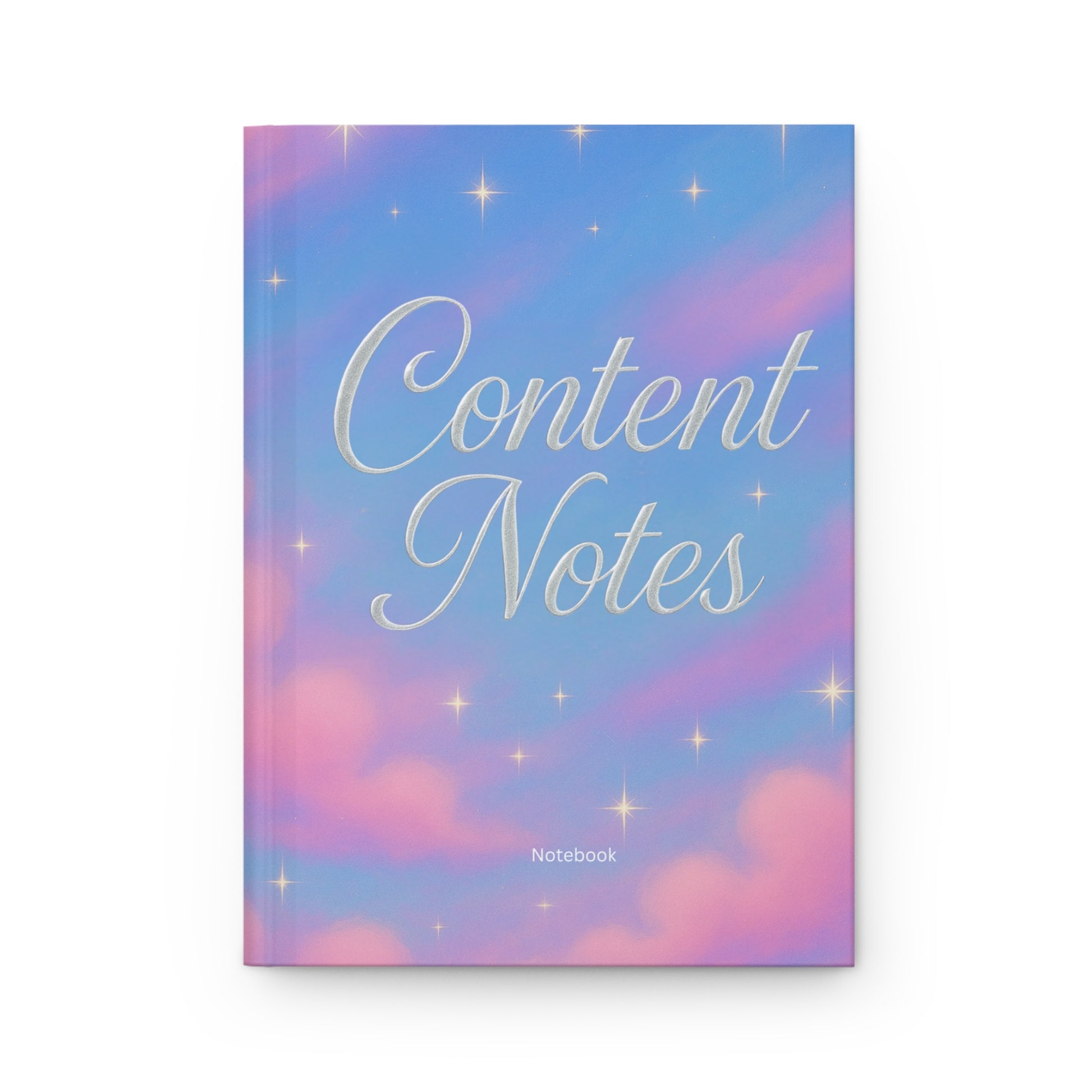 Hardcover Journal Matte In the Clouds “ Content Notes” content notebook