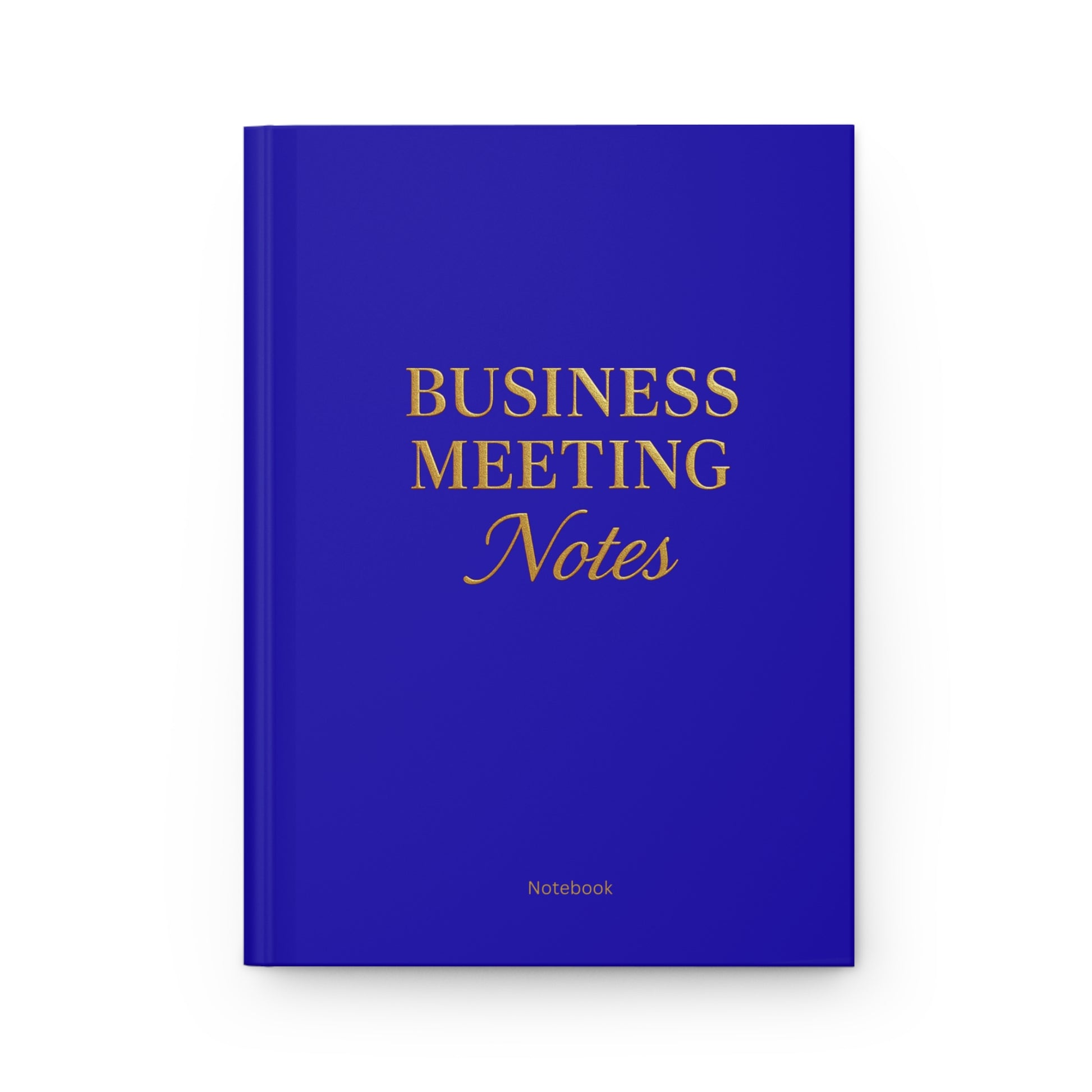 Hardcover Journal Matte Royal Blue Business Meeting Notebook