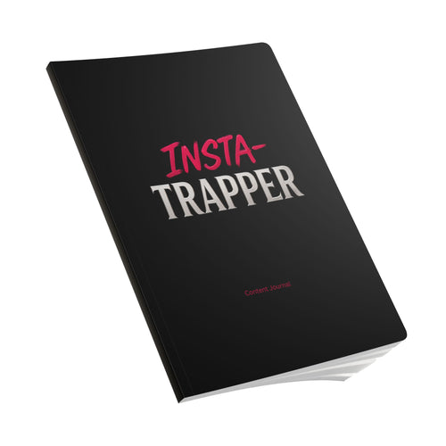 Black Insta Trapper Content Creator Softcover Journal