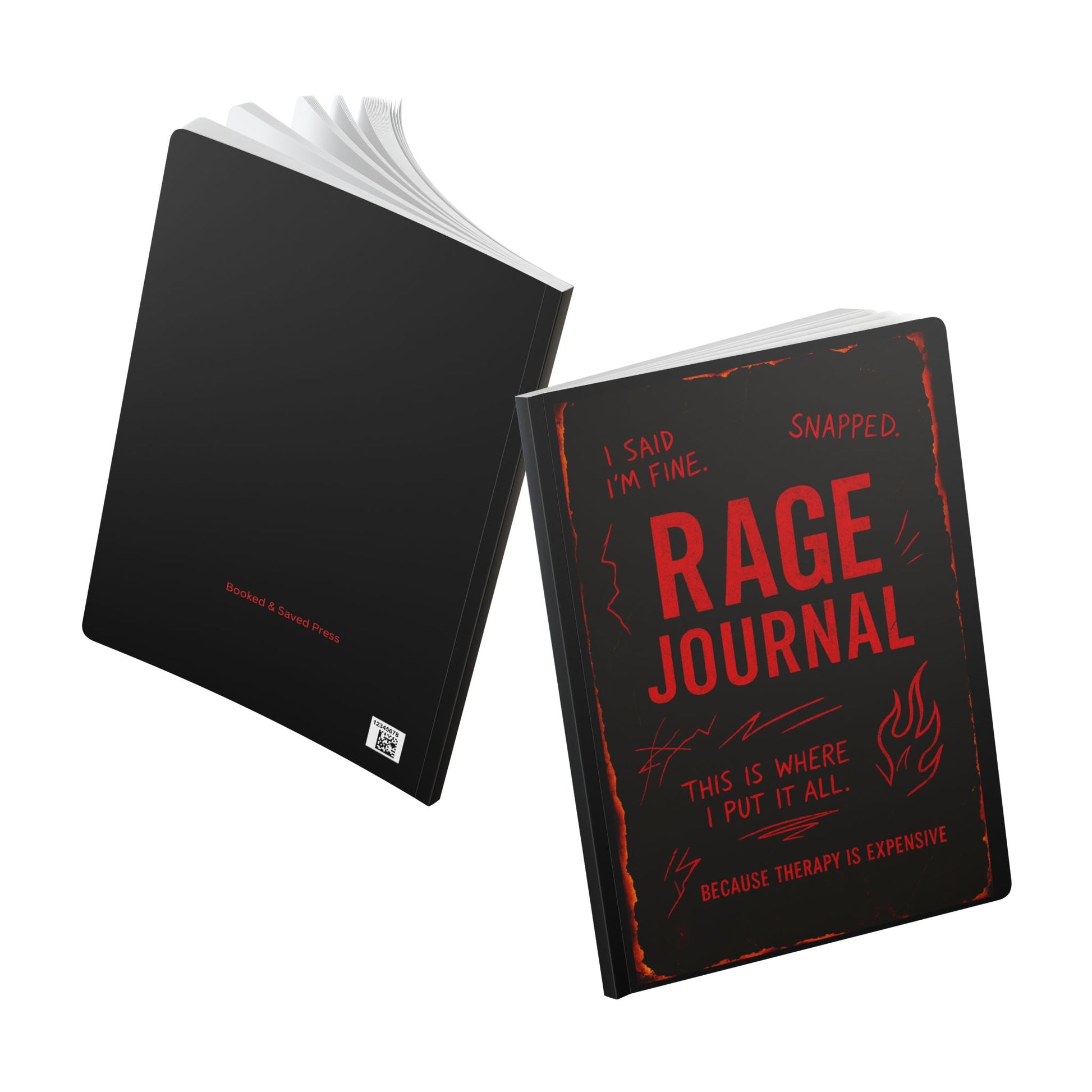 Softcover Journal Black Rage Journal