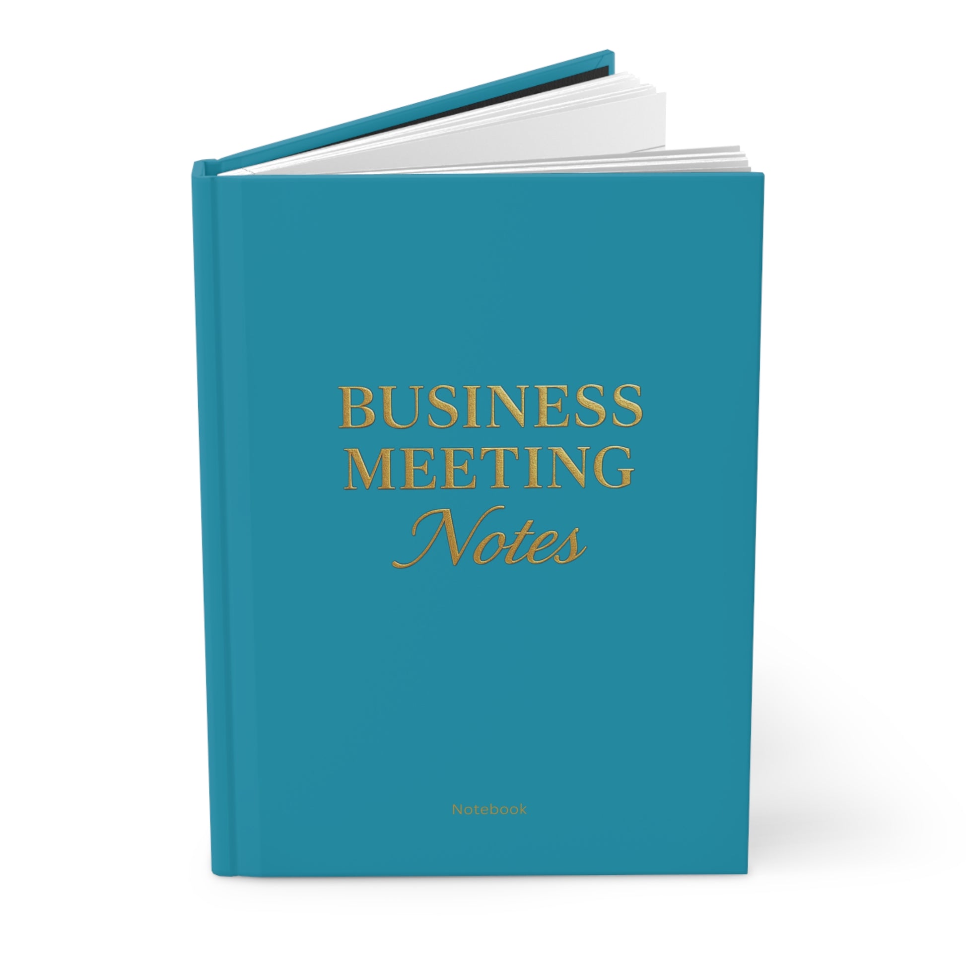 Hardcover Journal Matte Business Meeting Notebook Teal
