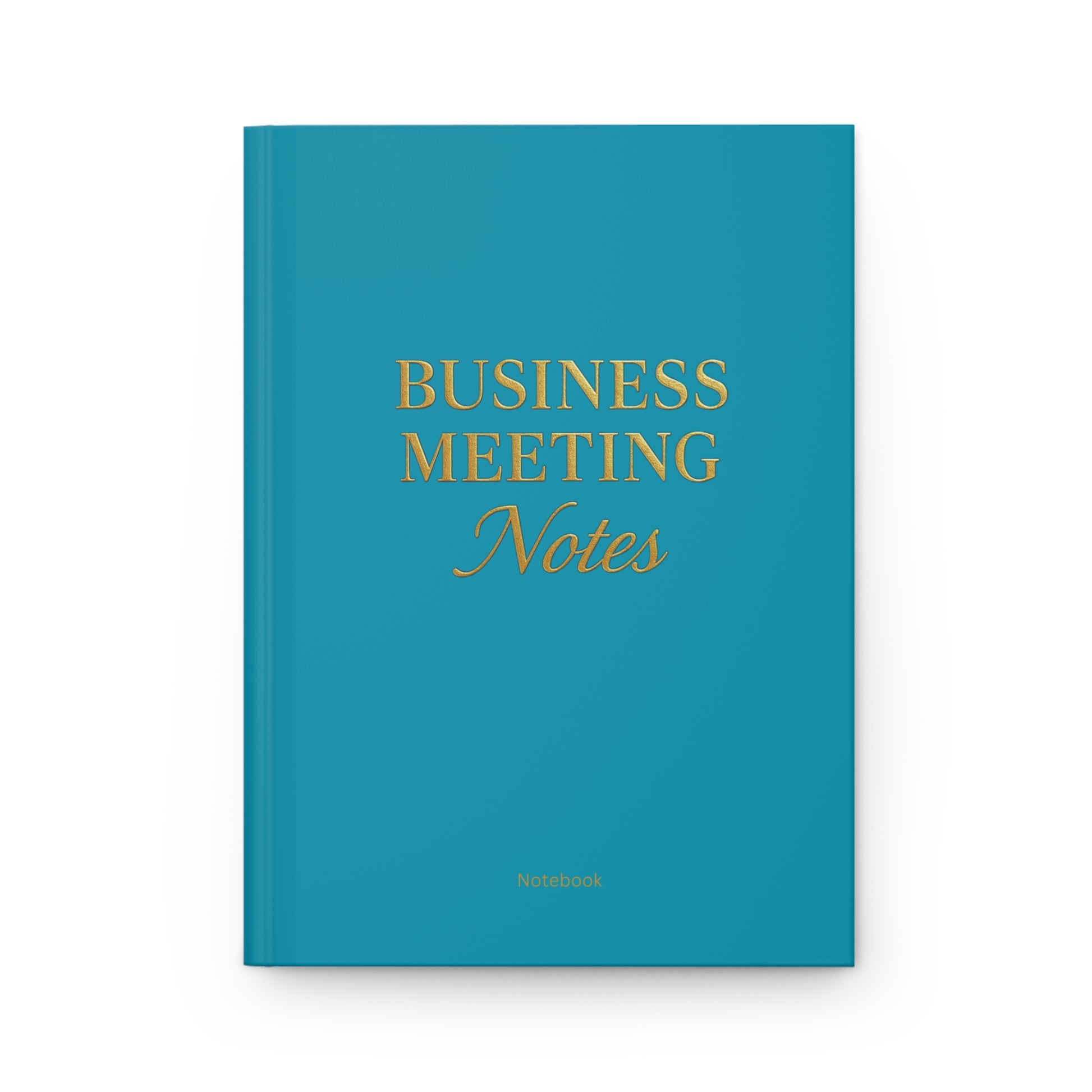 Hardcover Journal Matte Business Meeting Notebook Teal