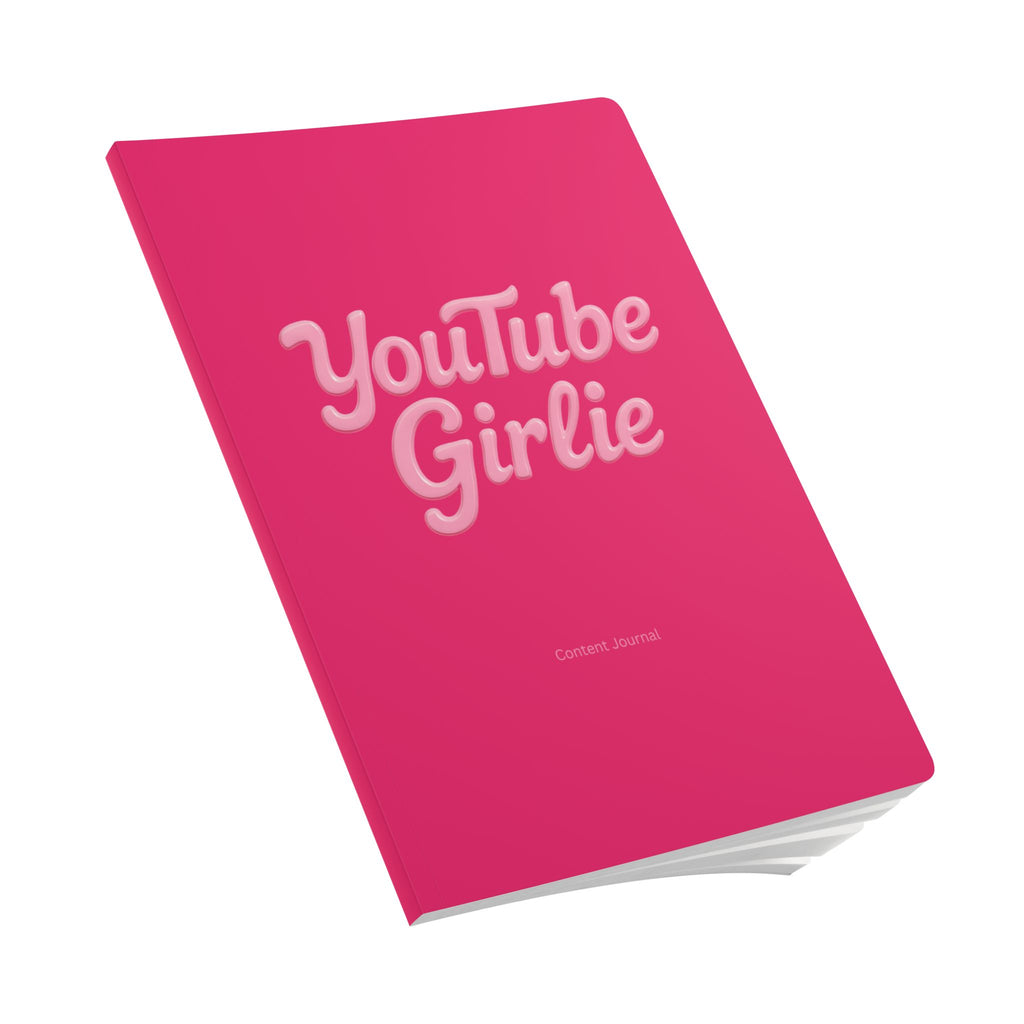 Hot Pink YouTube Girlie Content Journal