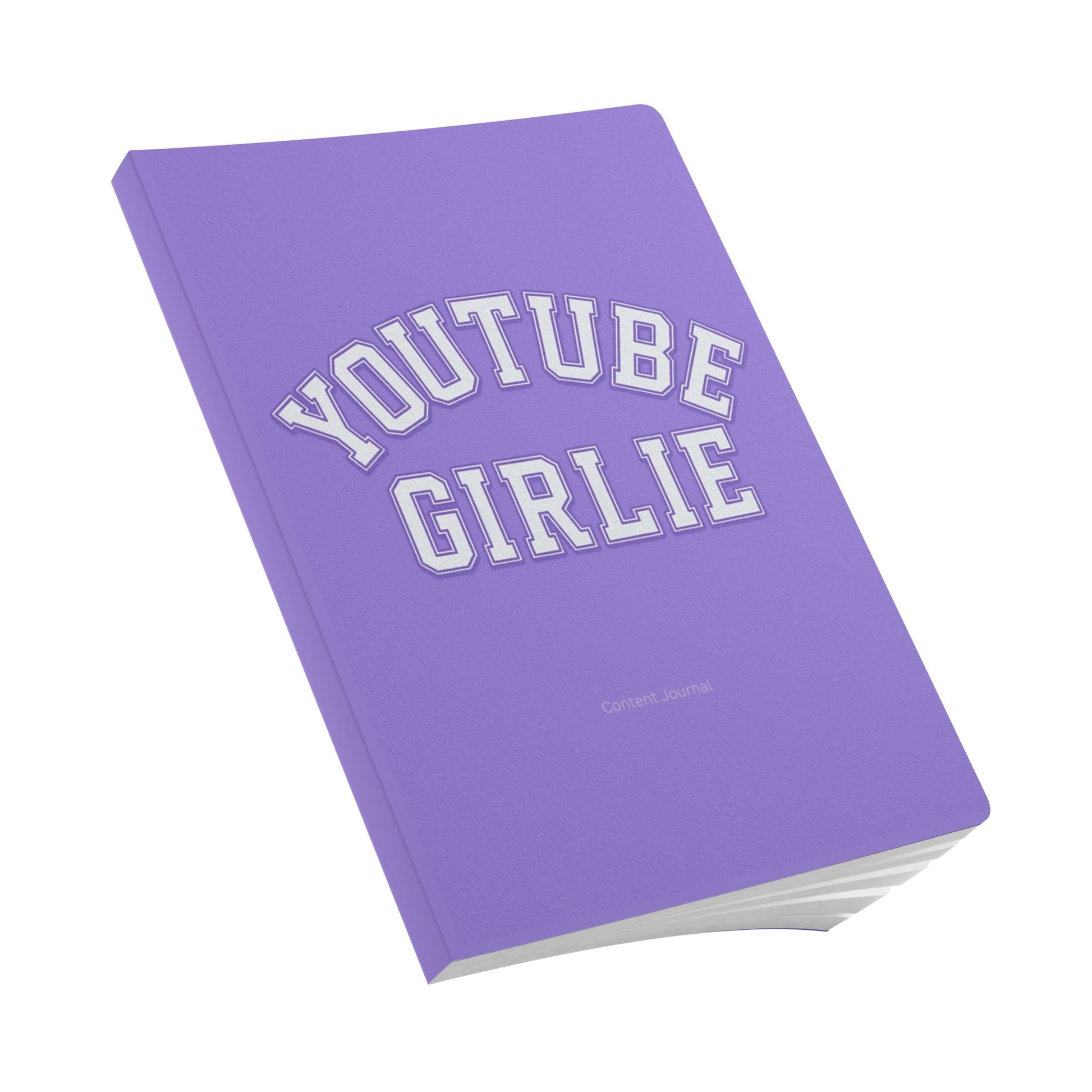 YouTube Girlie Journal - Softcover Notebook, Purple Journal, Gifts for Creatives, Student Supplies, Journal for YouTube Content creators