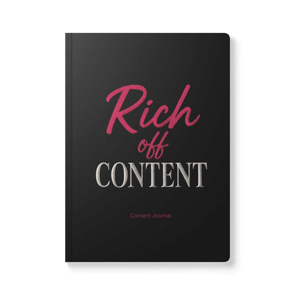 Softcover Journal “Rich Off Content” Content Journal
