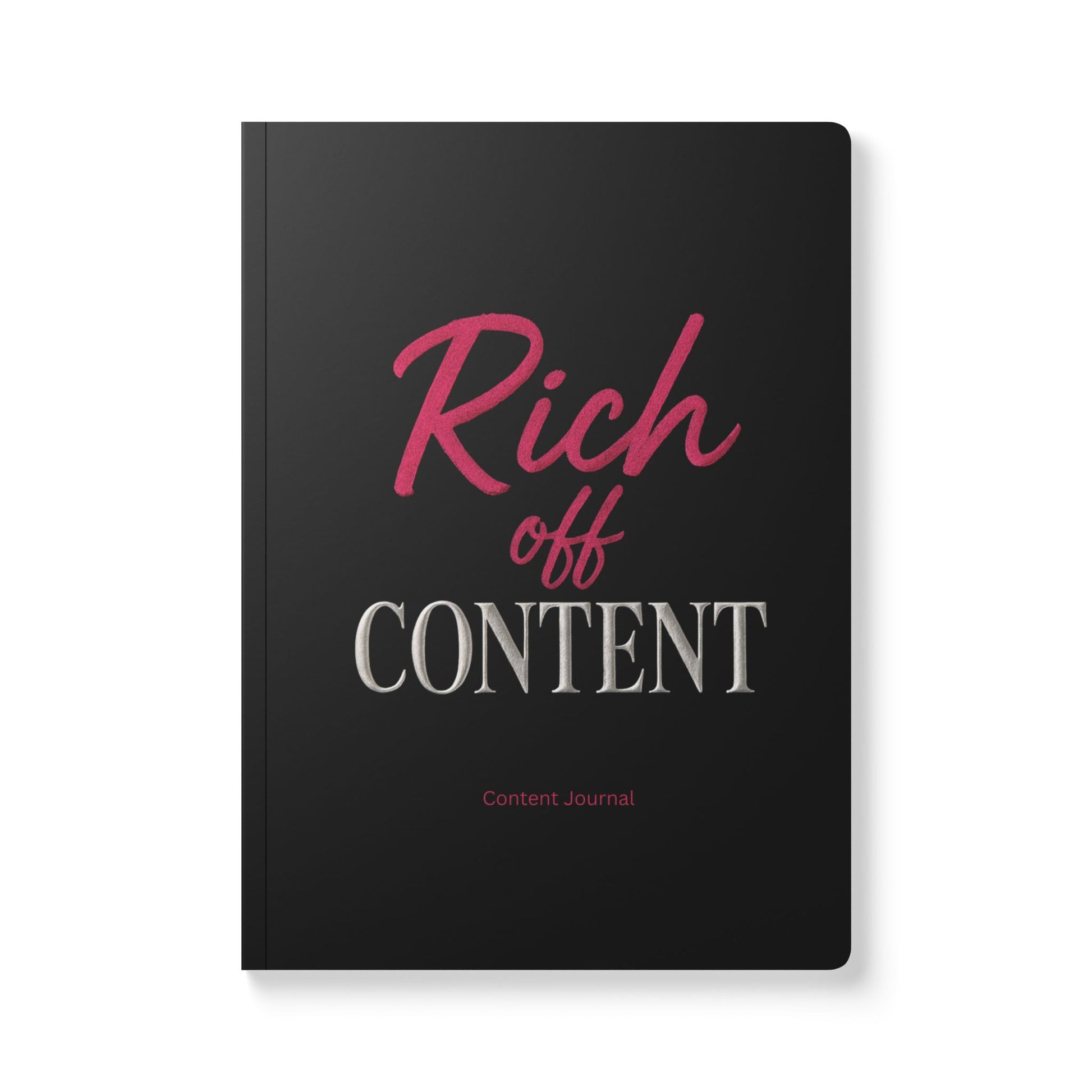Softcover Journal “Rich Off Content” Content Journal