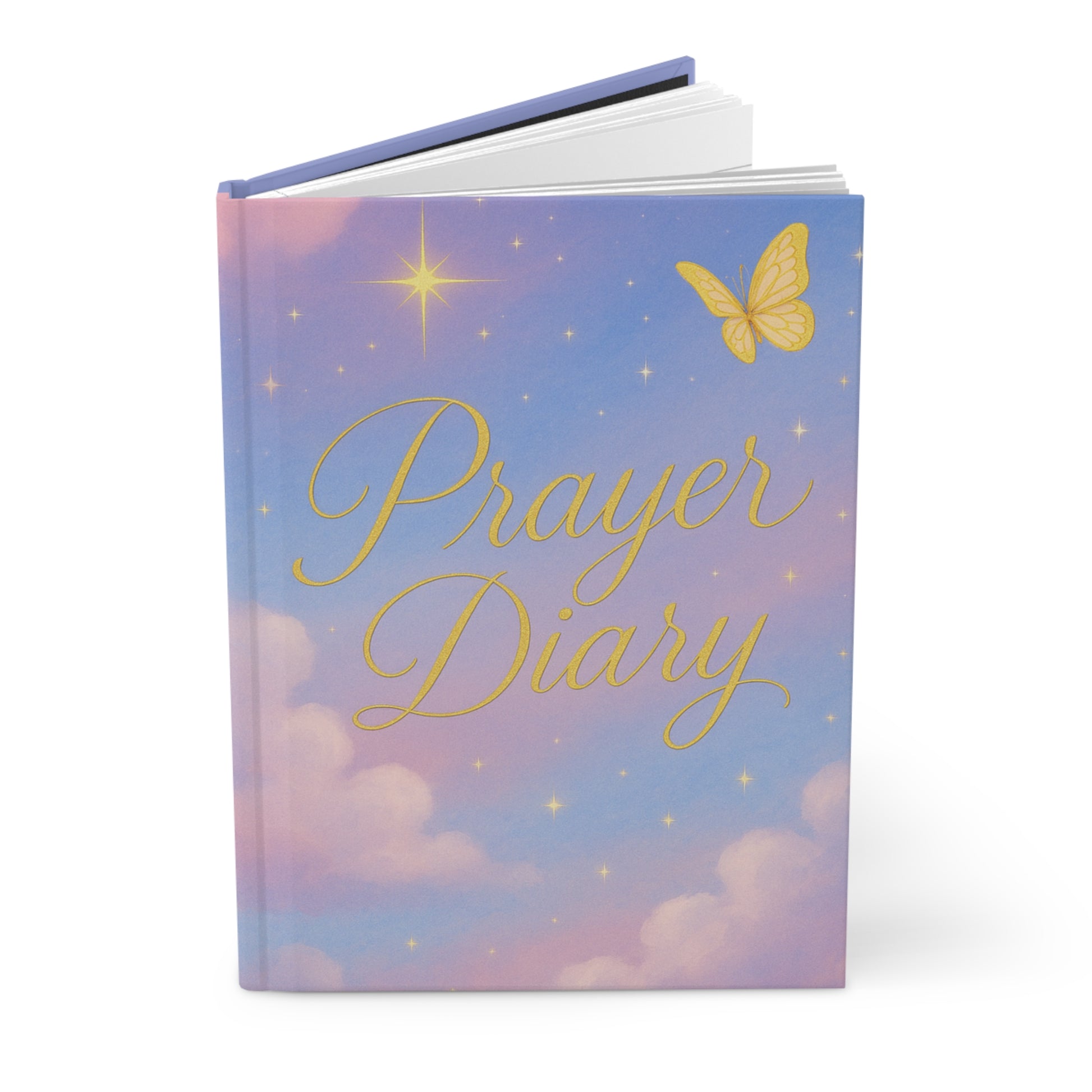 Hardcover Journal Matte purple and blue Prayer Diary