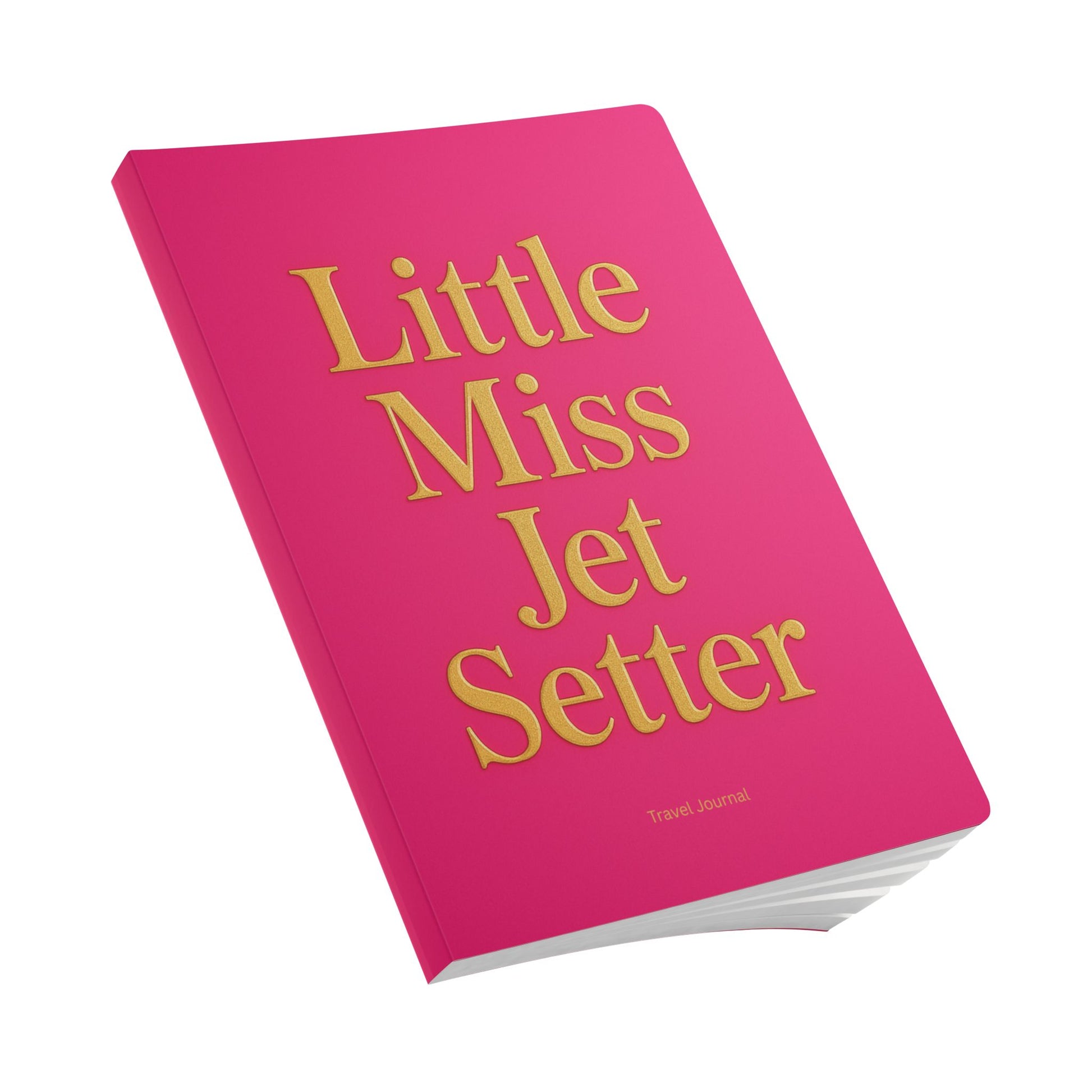 Softcover Journal Pink “Jet setter” Travel Journal