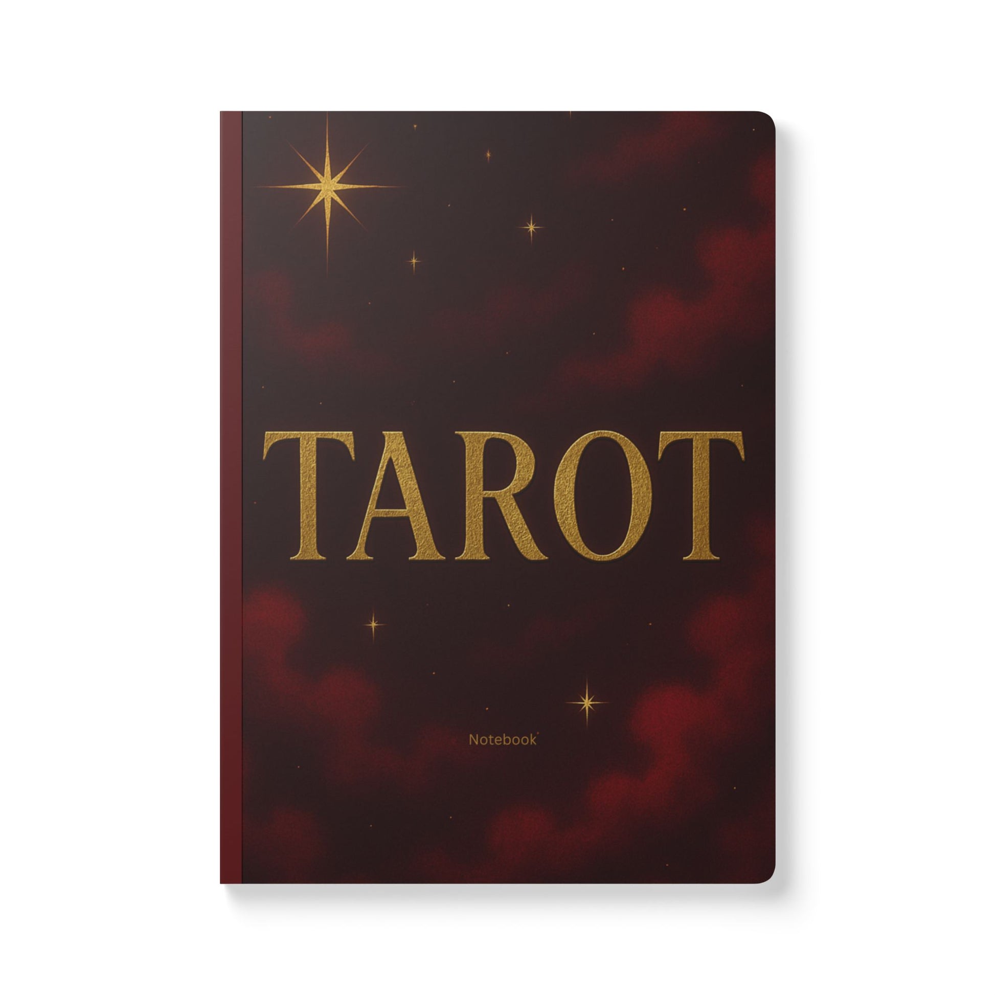 Softcover Journal Red Tarot Notebook