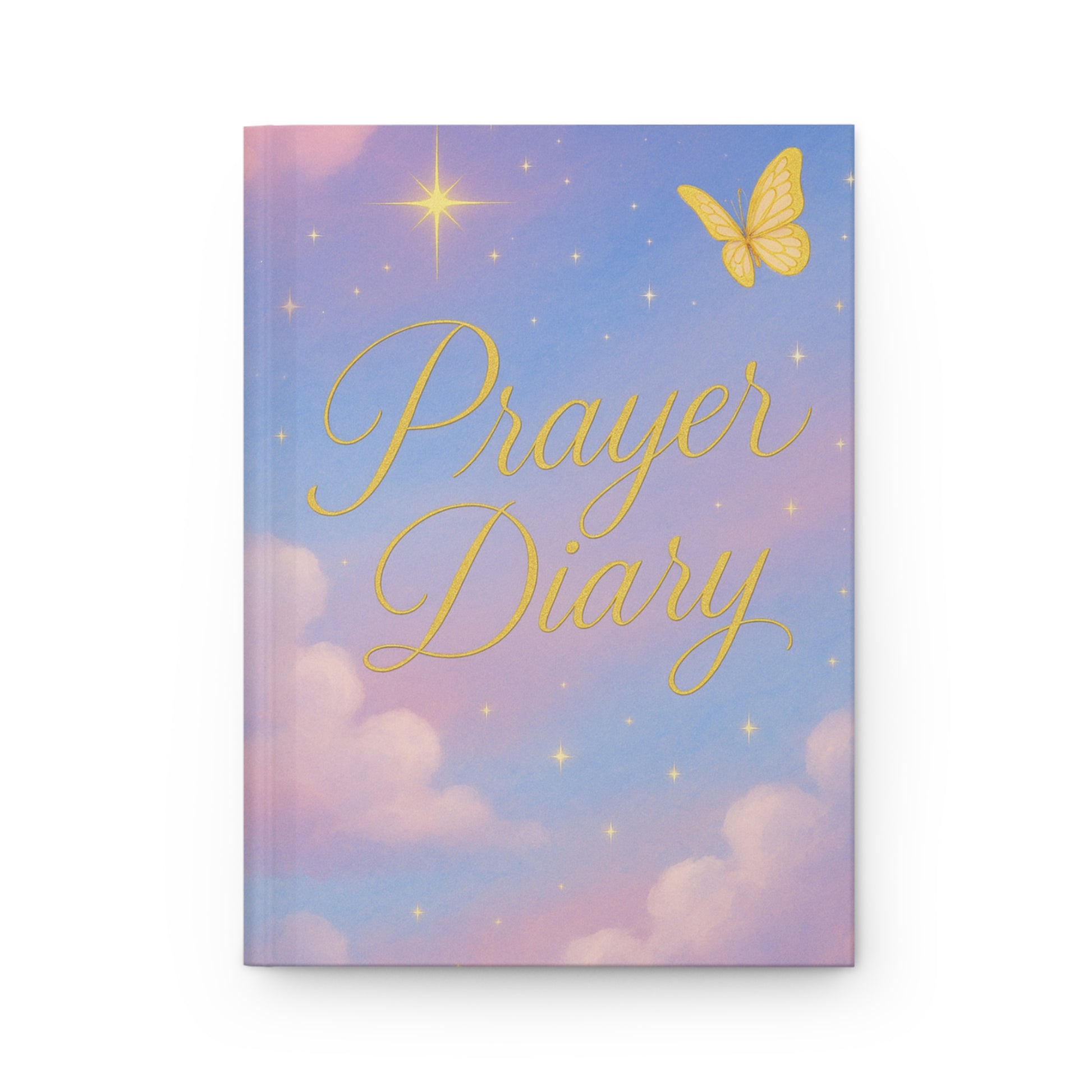 Hardcover Journal Matte purple and blue Prayer Diary