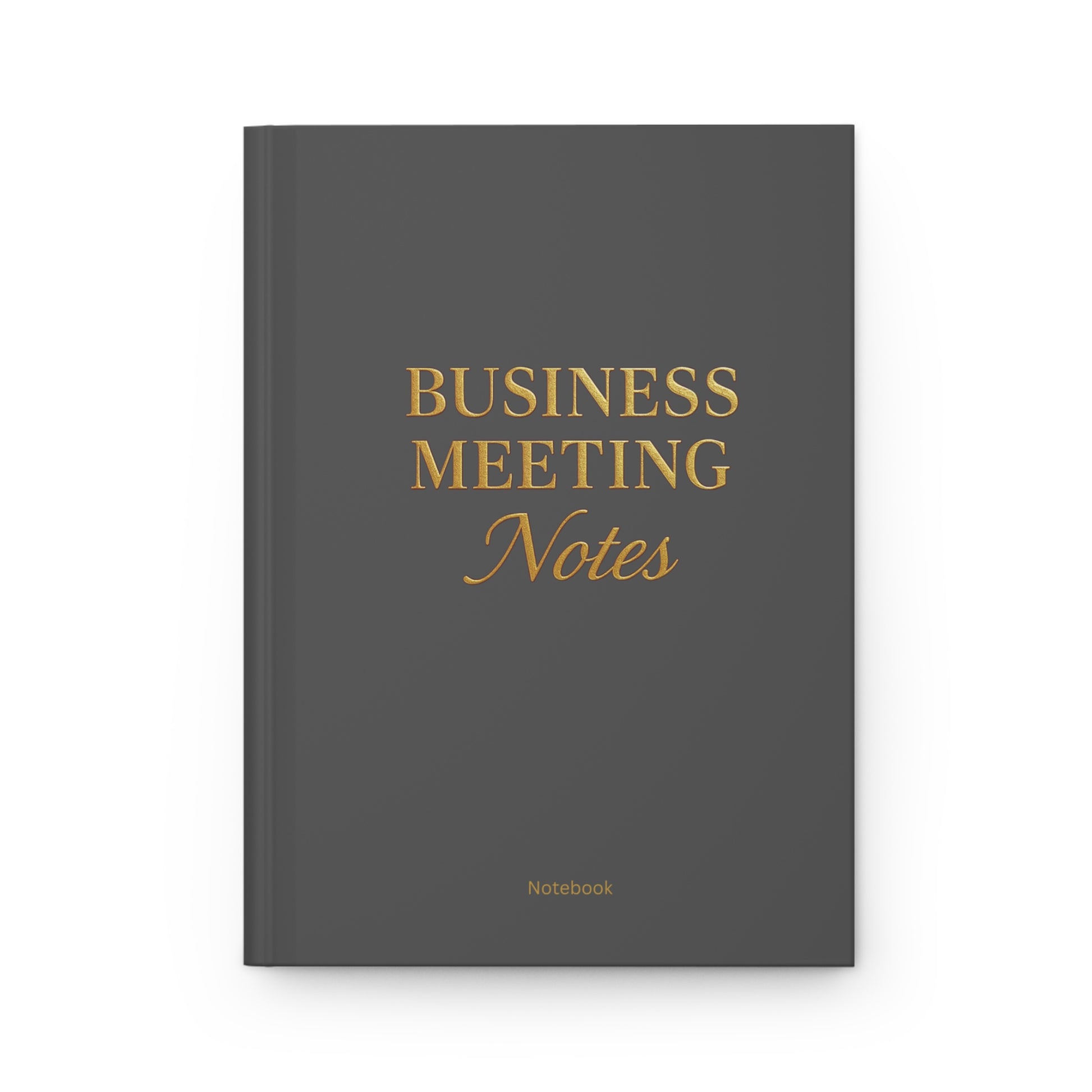Hardcover Journal Matte Business Meeting Notebook Grey