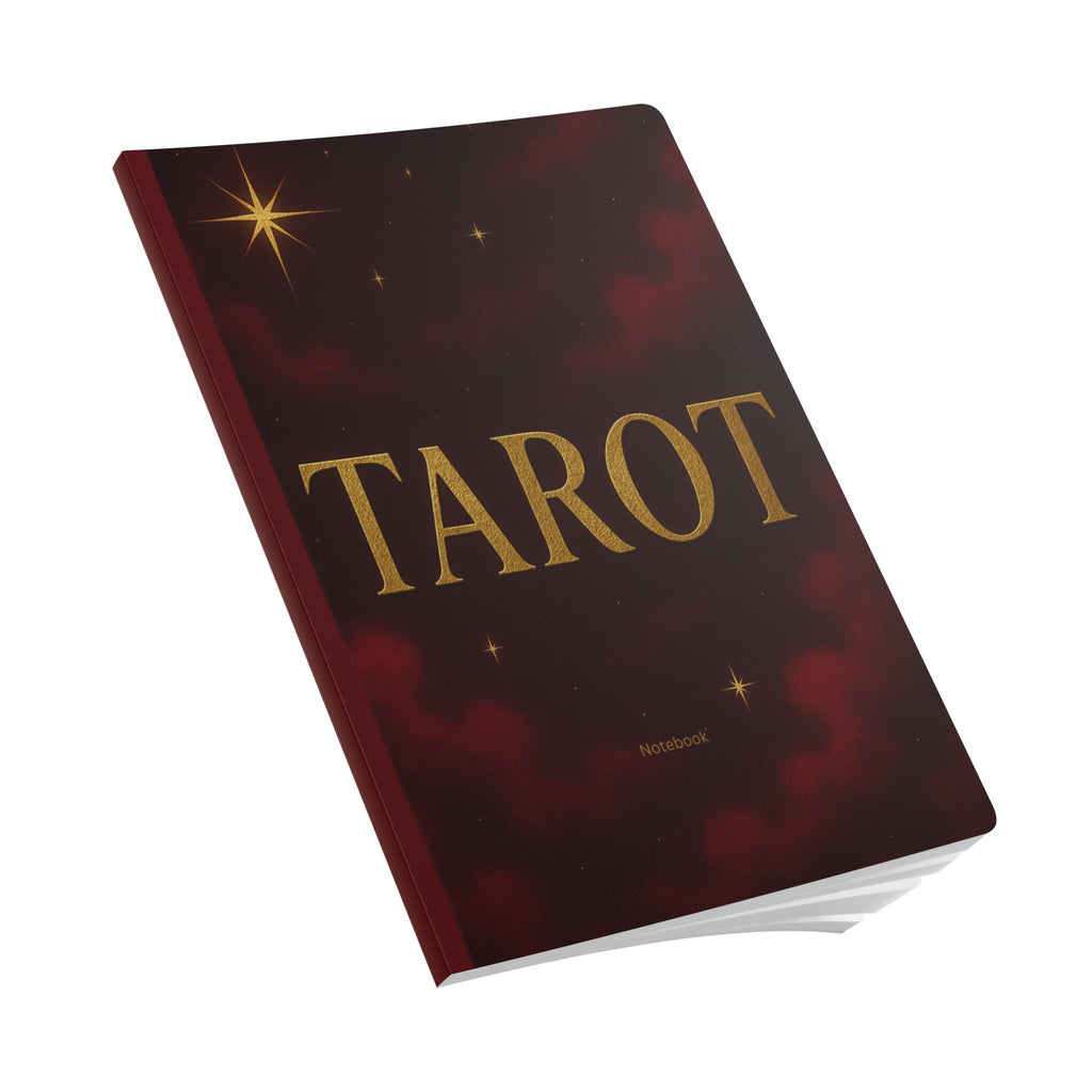 Softcover Journal Red Tarot Notebook