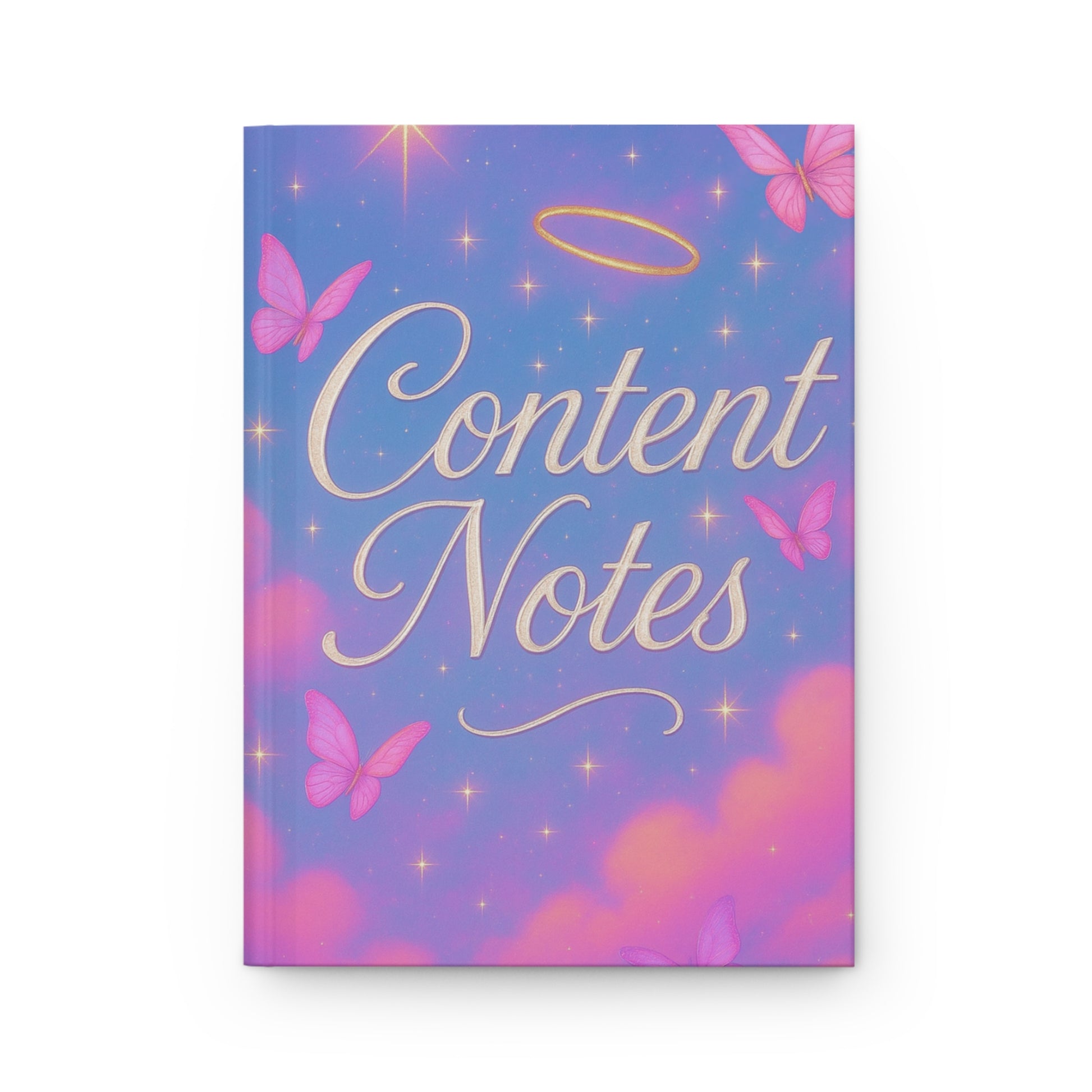 Hardcover Journal Matte Angel Content Notes Content Journal