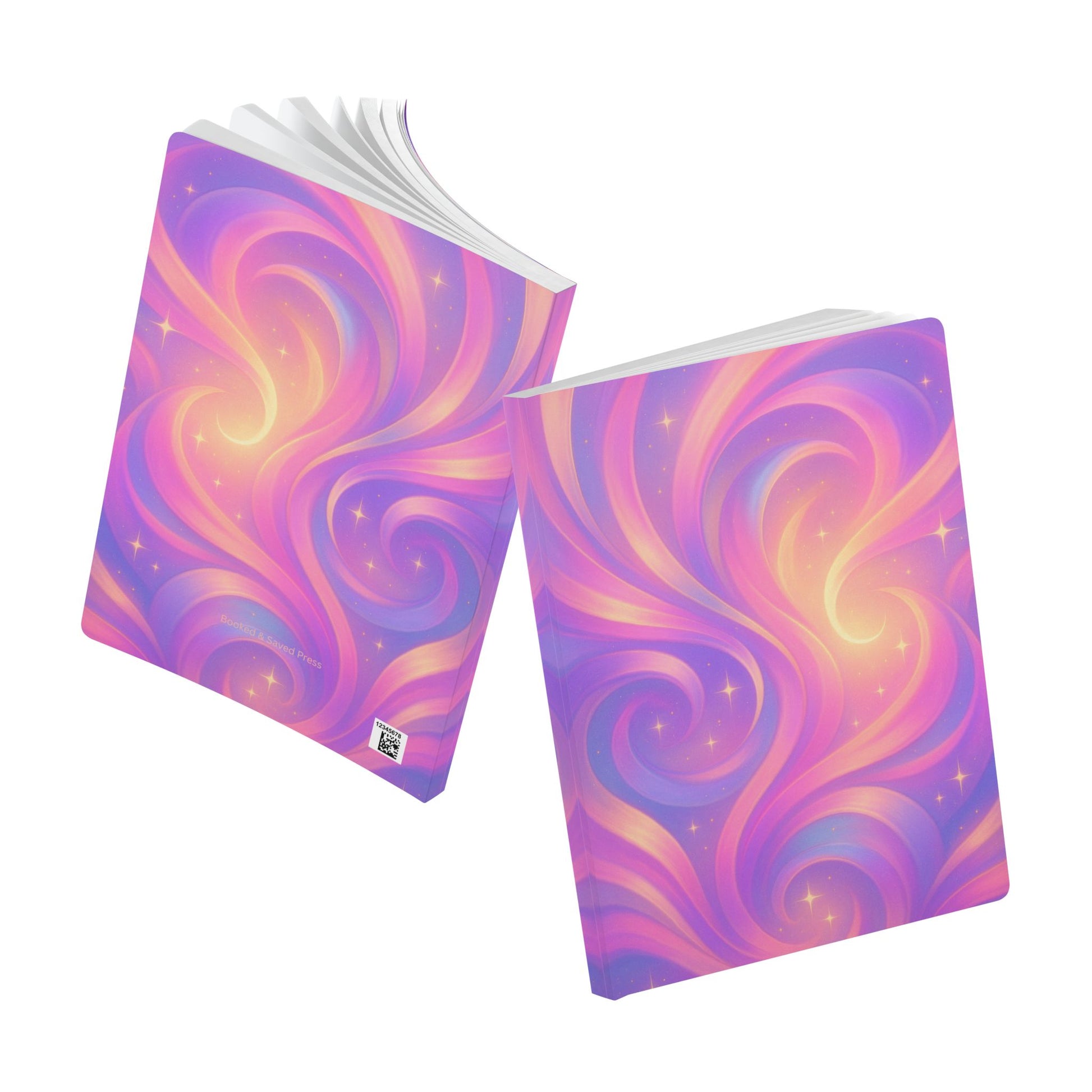 Dreamy Swirl Softcover Journal - Perfect for Notes, Doodles, Gifts, or Journaling, Ideal for Students & Creatives
