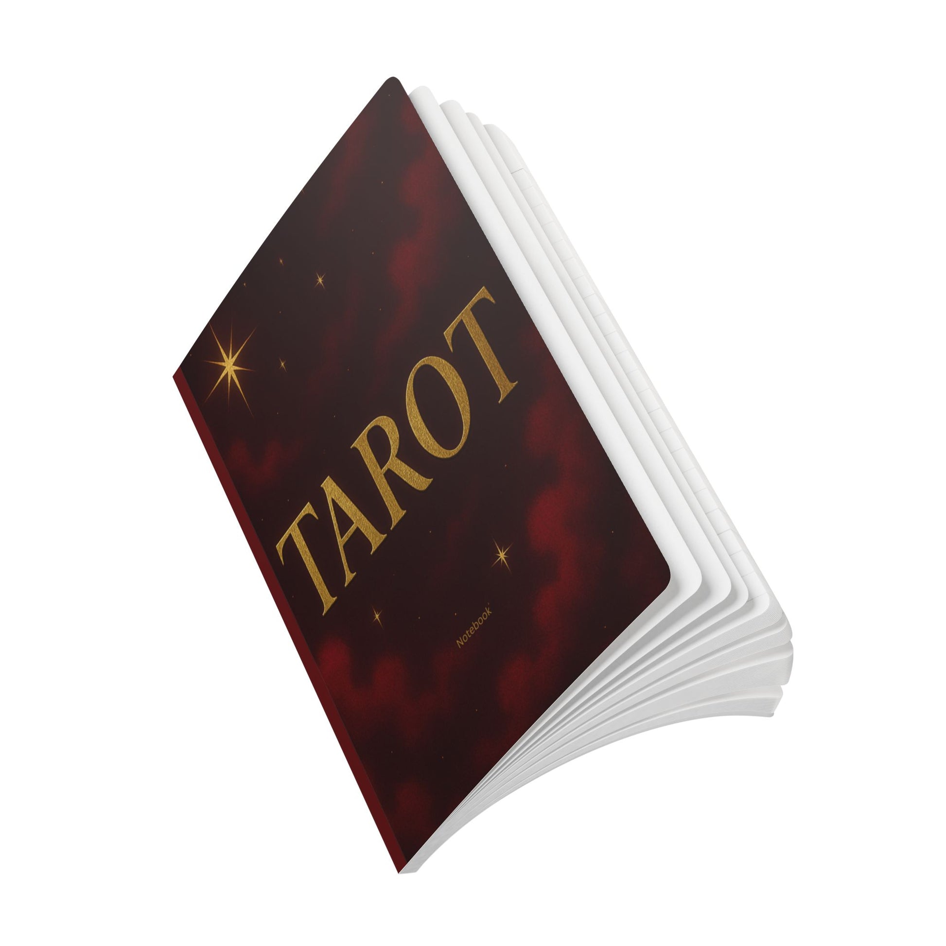 Softcover Journal Red Tarot Notebook