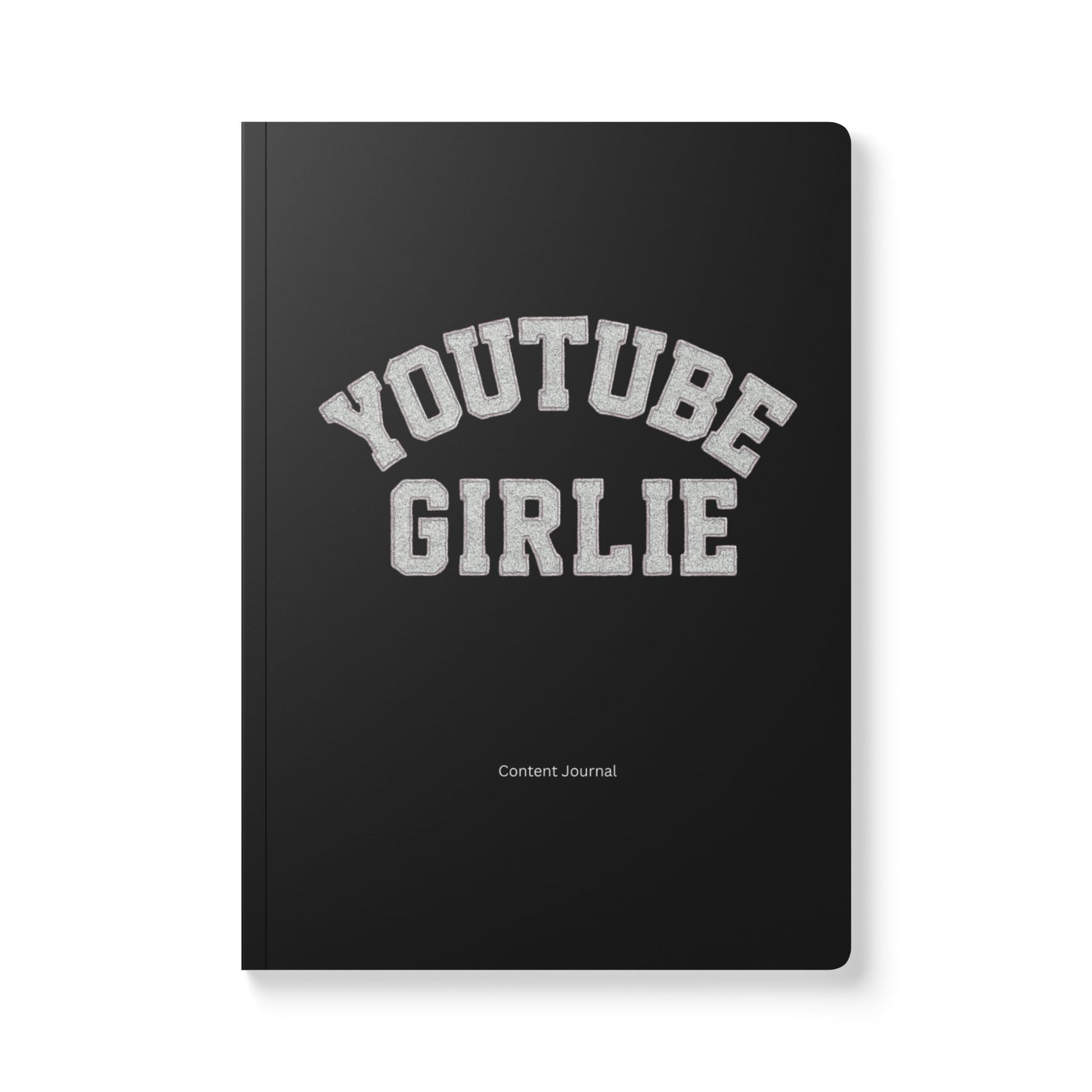 Content Creator Journal - Black Softcover “ YouTube Girlie”