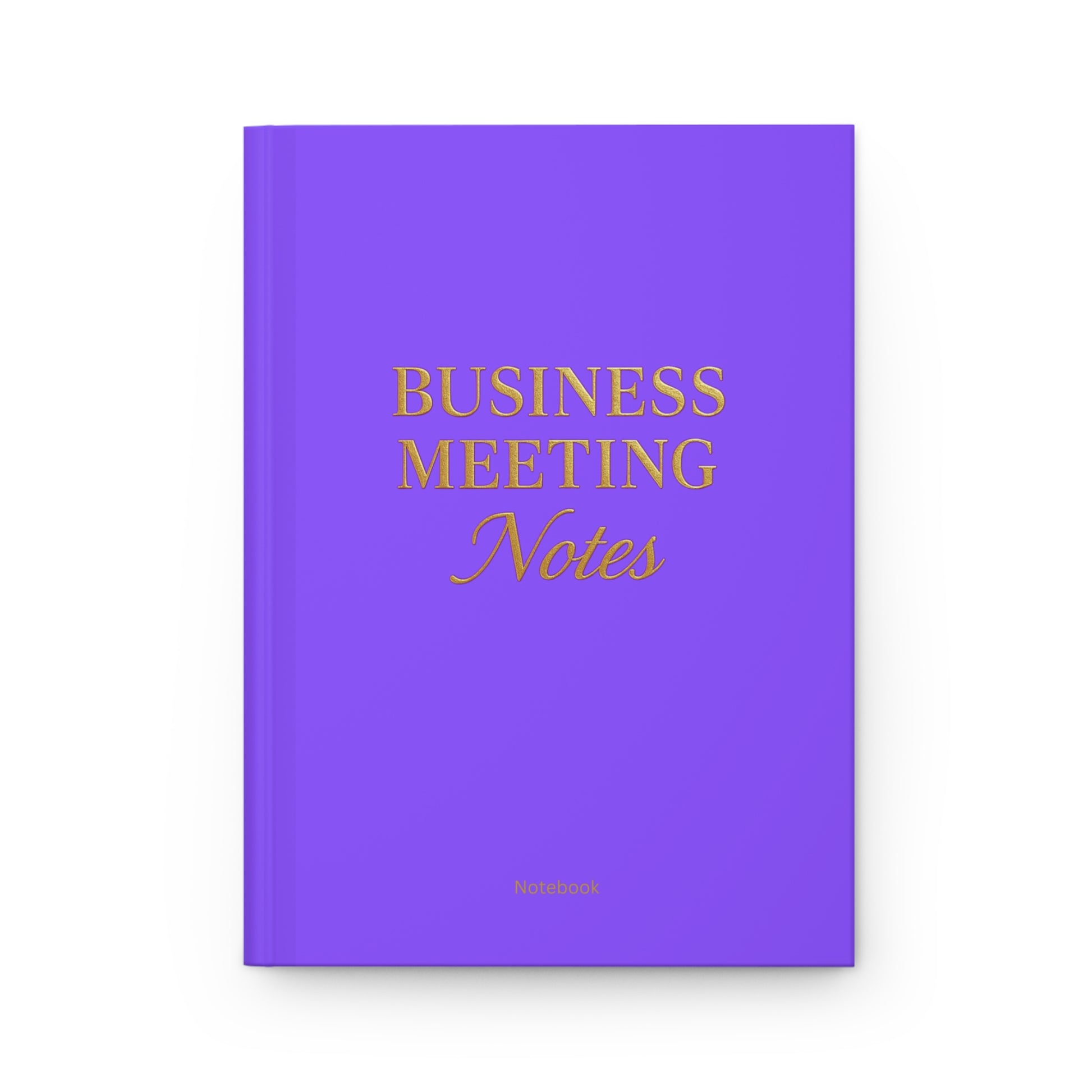 Hardcover Journal Matte Business Meeting Notebook Dark Purple