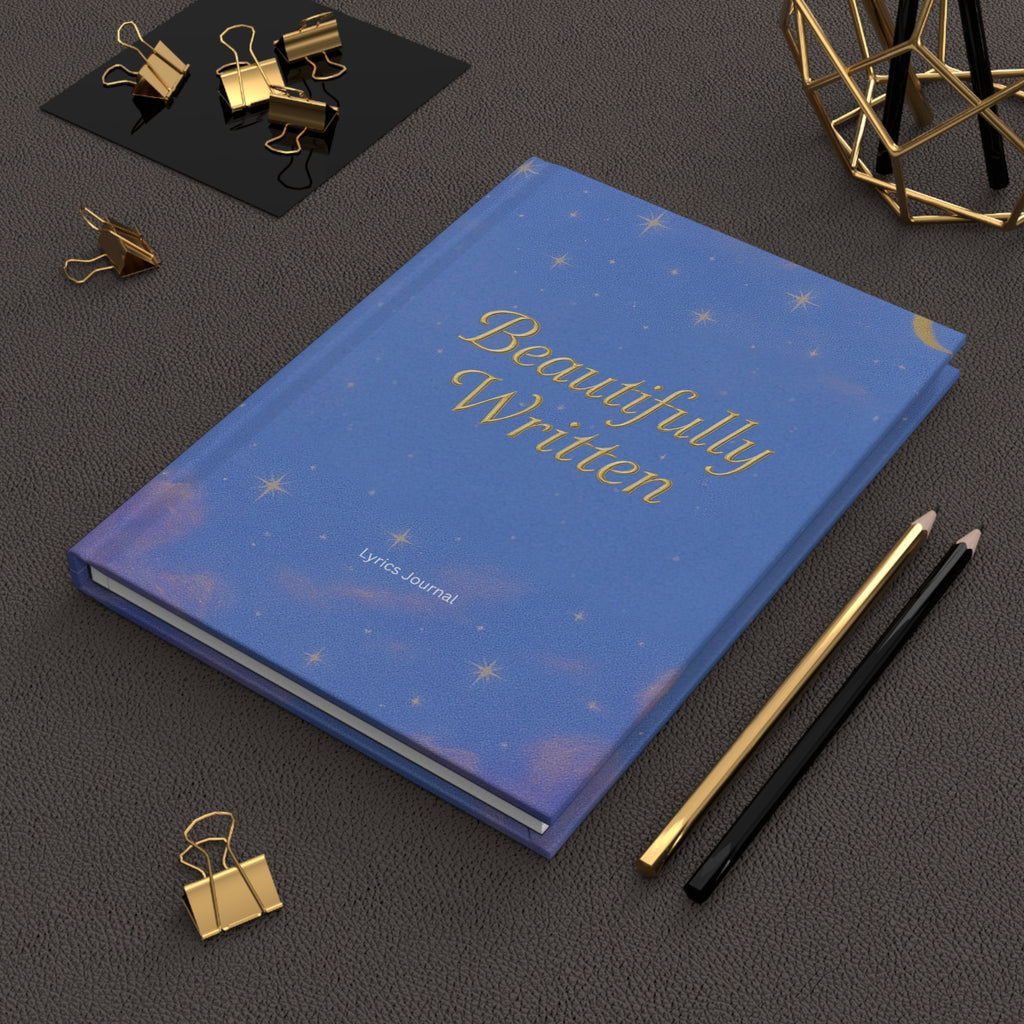 Hardcover Lyrics Journal Blue