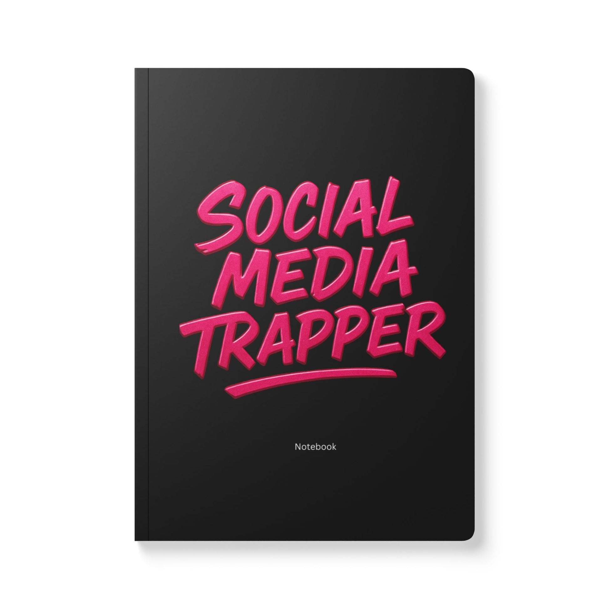 Softcover Journal Black “Social Media Trapper” Content Journal