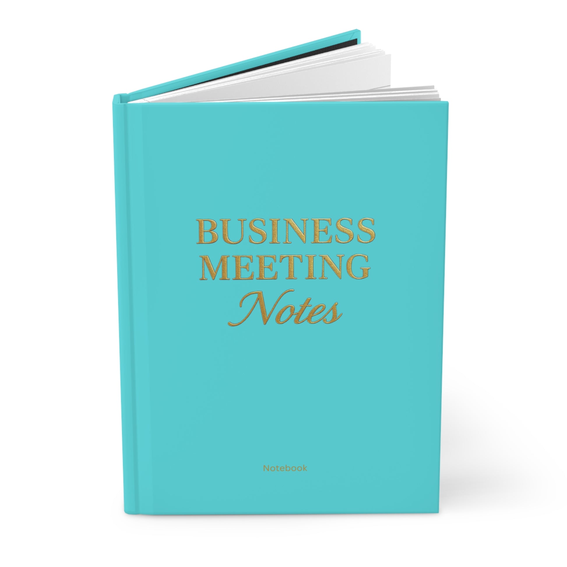 Hardcover Journal Matte Business Meeting Notebook Turquoise