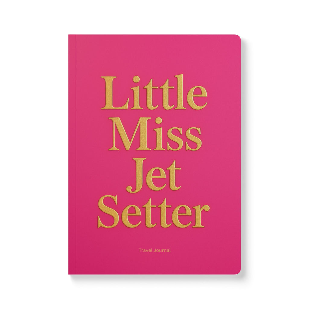Softcover Journal Pink “Jet setter” Travel Journal