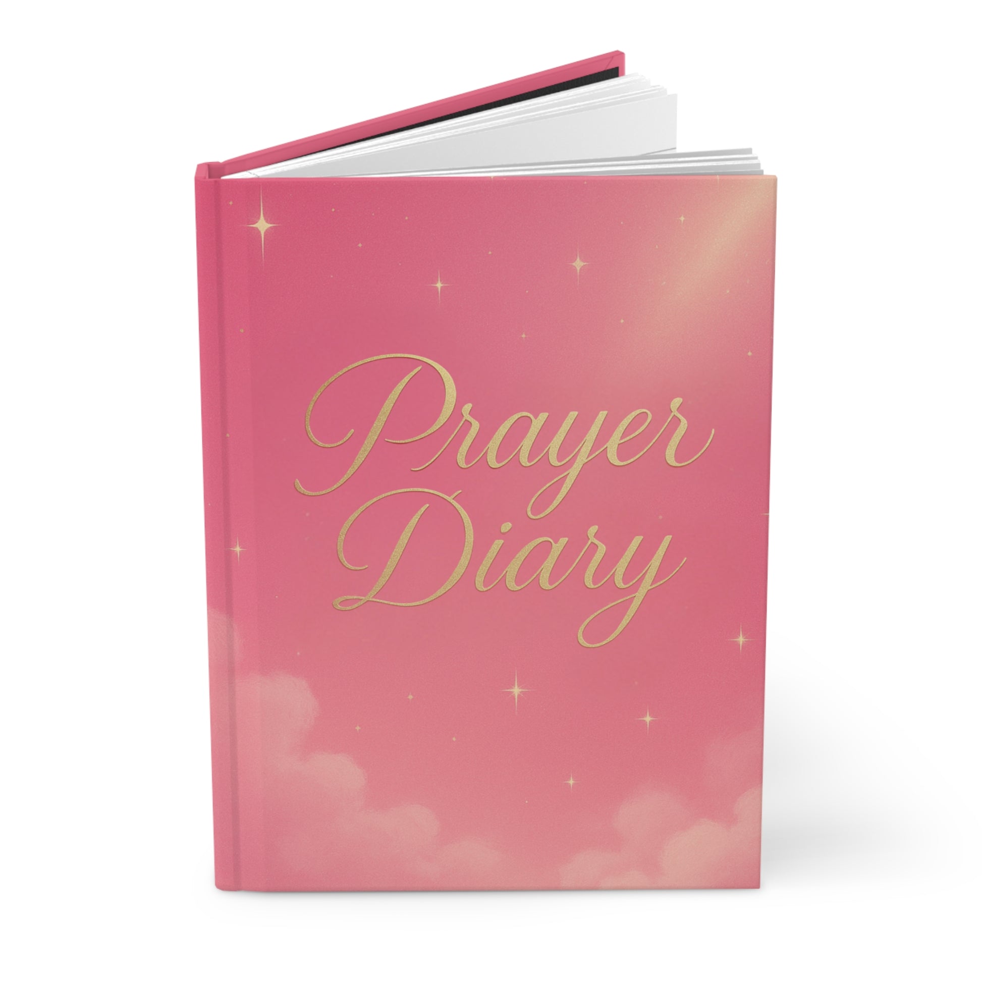 Hardcover Journal Matte pink and gold Prayer Diary