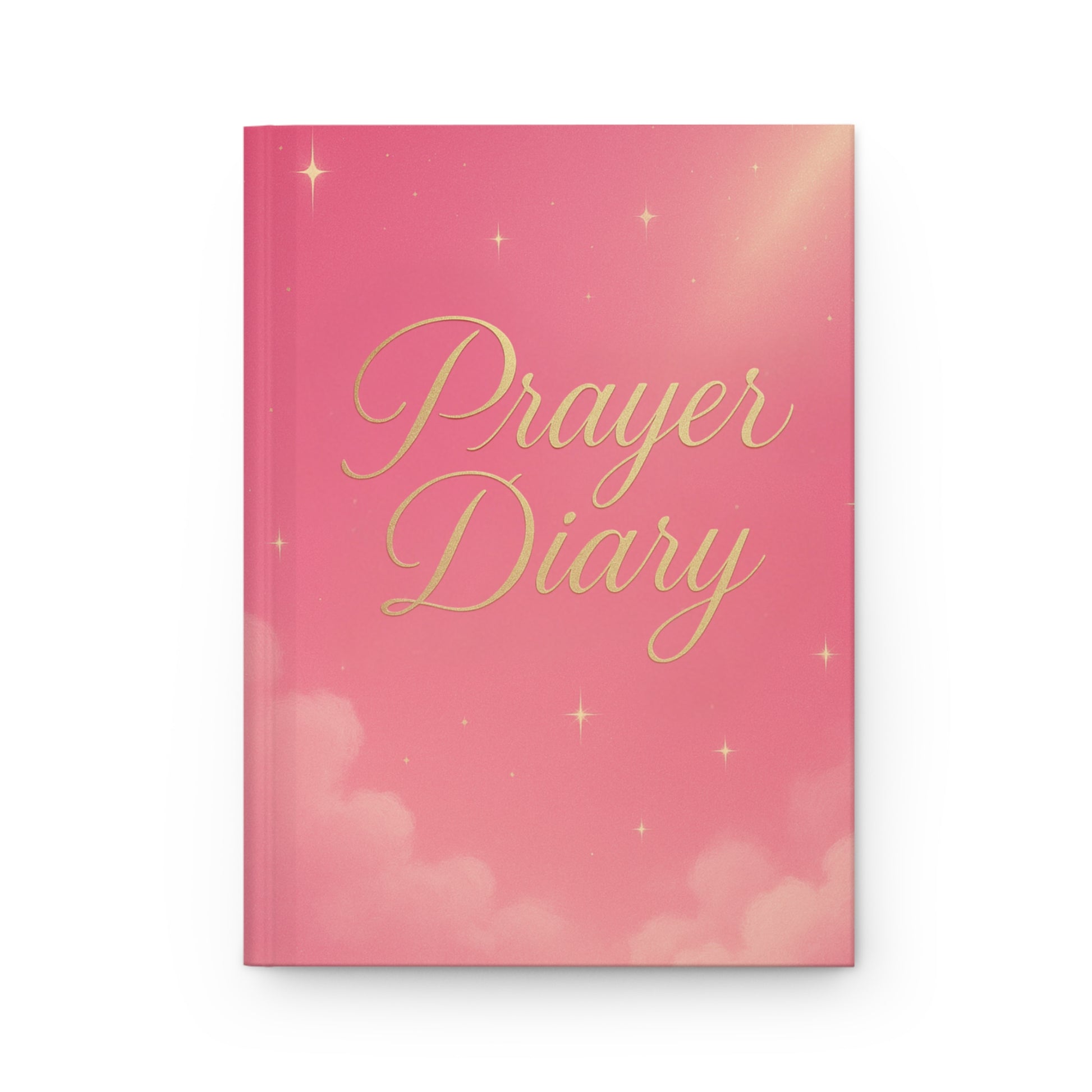 Hardcover Journal Matte pink and gold Prayer Diary