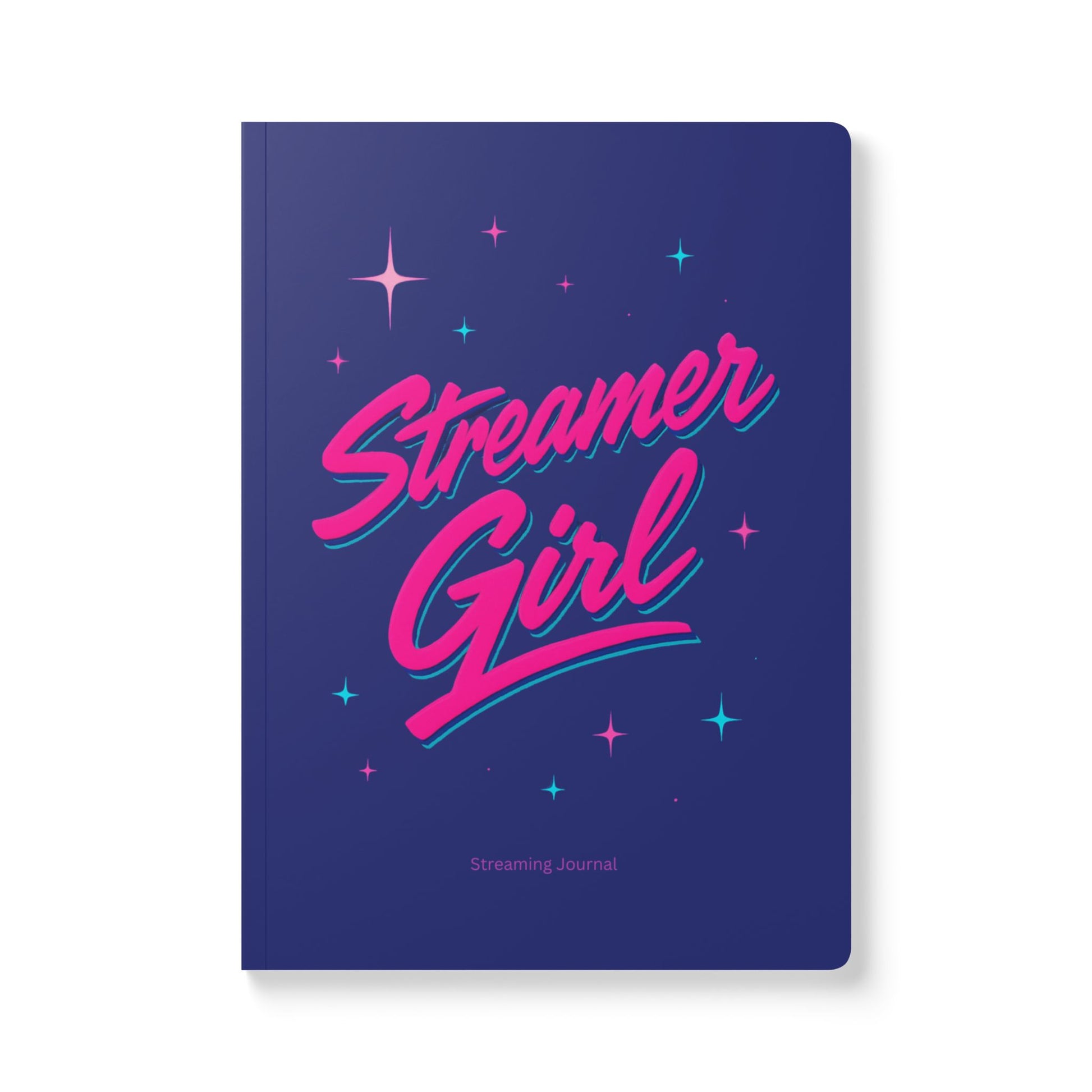 Softcover Journal Blue Streamer Girl Content Journal