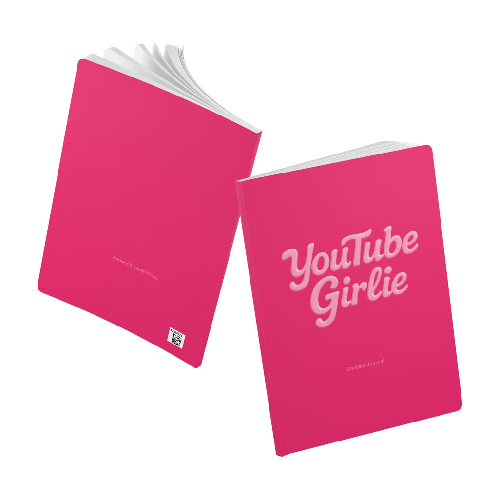 Hot Pink YouTube Girlie Content Journal