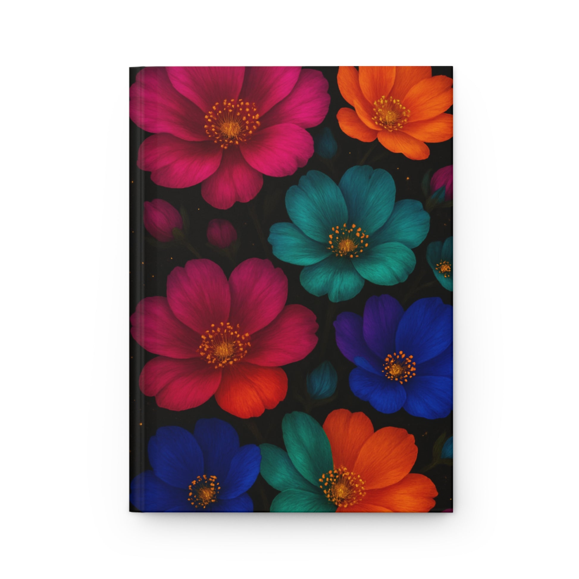 Vibrant Floral Hardcover Journal | Colorful Notebook for Writers, Gift for Students, Daily Planner, Inspiration Journal, Floral Gift