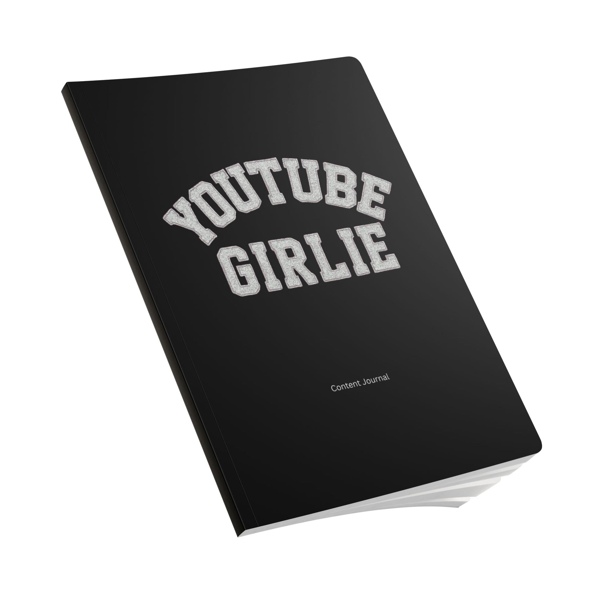 Content Creator Journal - Black Softcover “ YouTube Girlie”