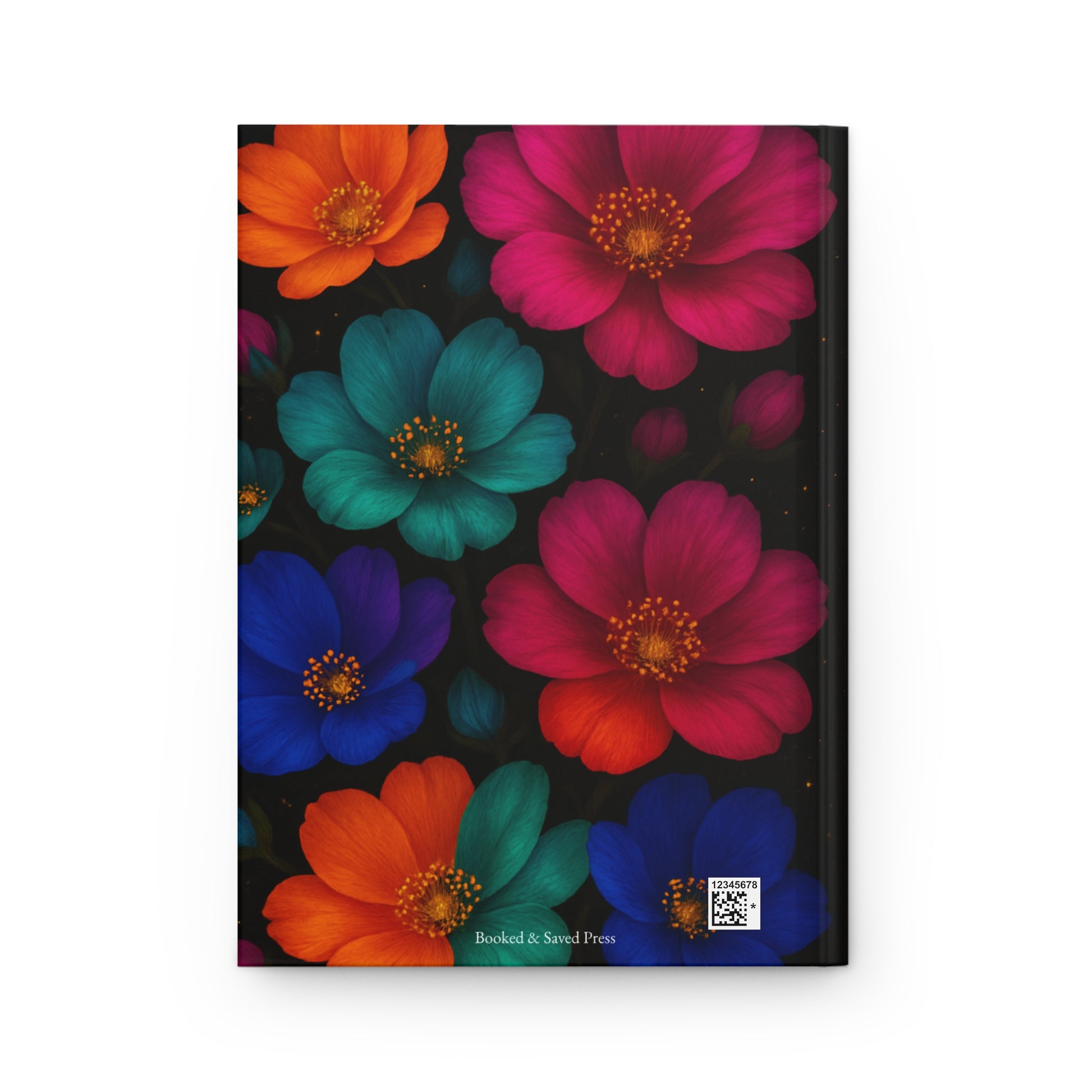 Vibrant Floral Hardcover Journal | Colorful Notebook for Writers, Gift for Students, Daily Planner, Inspiration Journal, Floral Gift