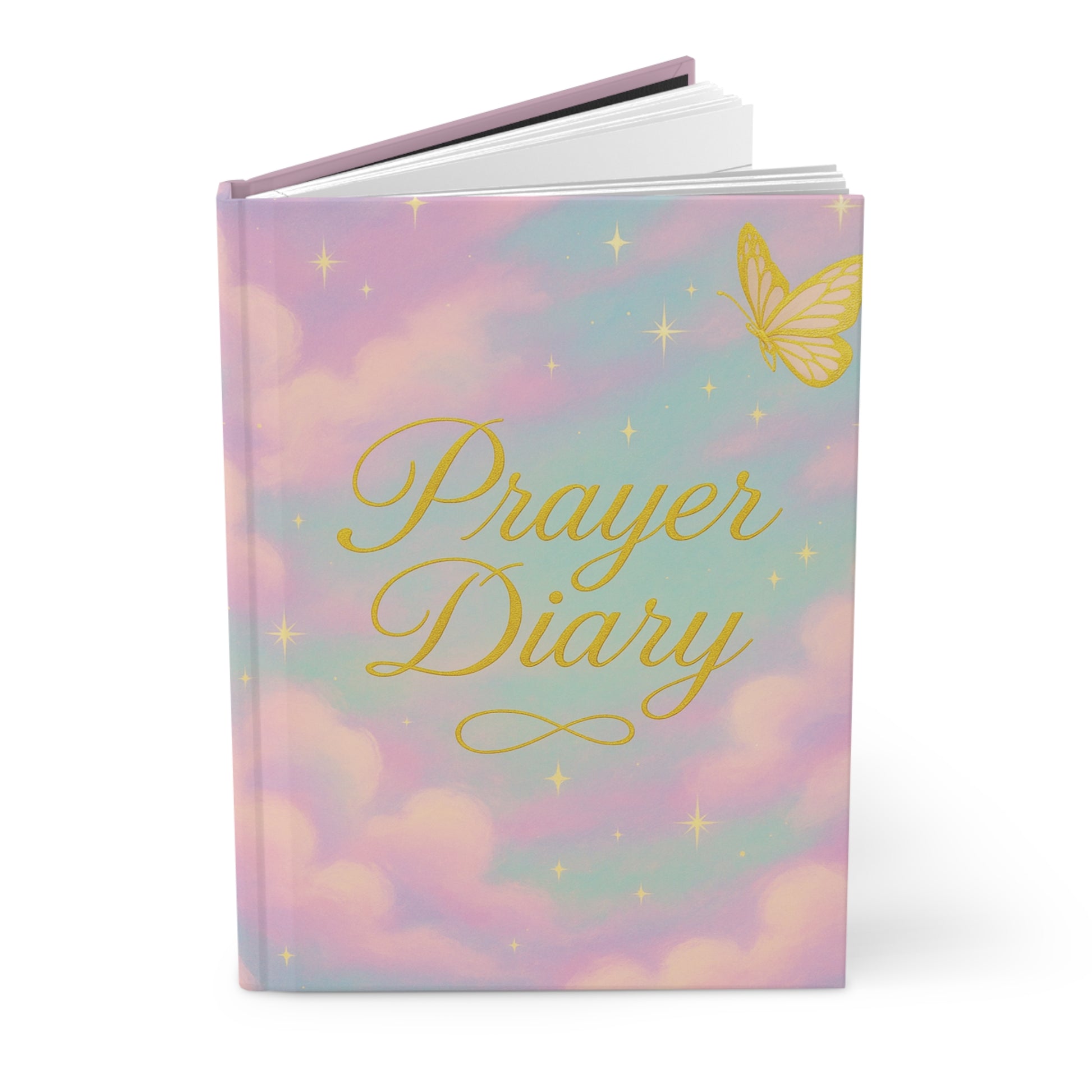 Hardcover Journal Matte Purple Clouds “Prayer Diary”