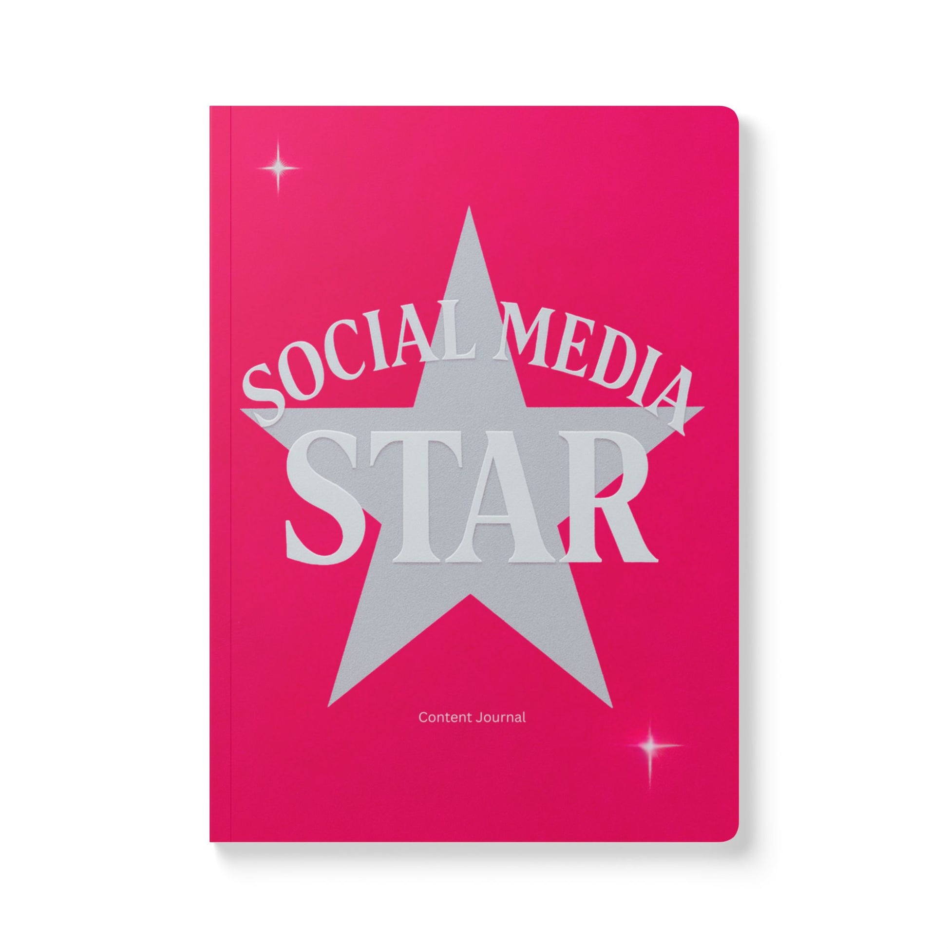 Softcover Journal Hot Pink Social Media Star Content Journal