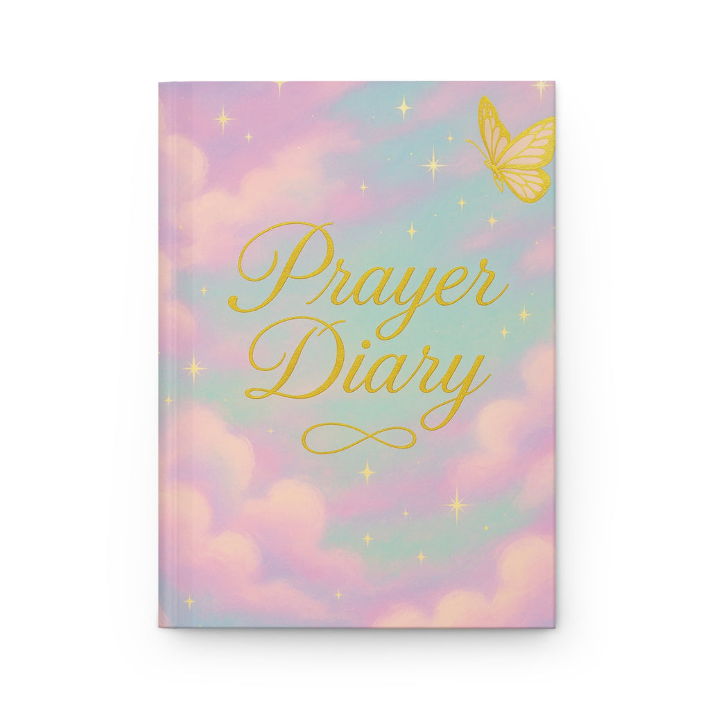 Hardcover Journal Matte Purple Clouds “Prayer Diary”