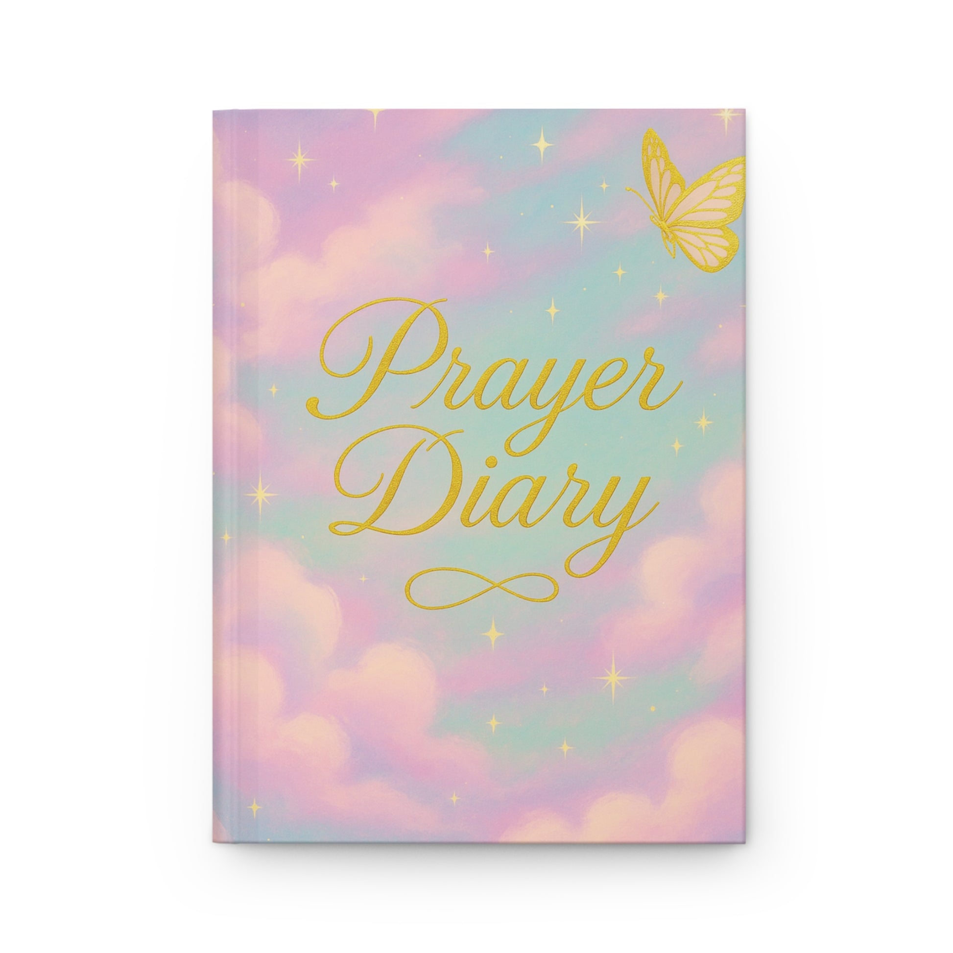 Hardcover Journal Matte Purple Clouds “Prayer Diary”