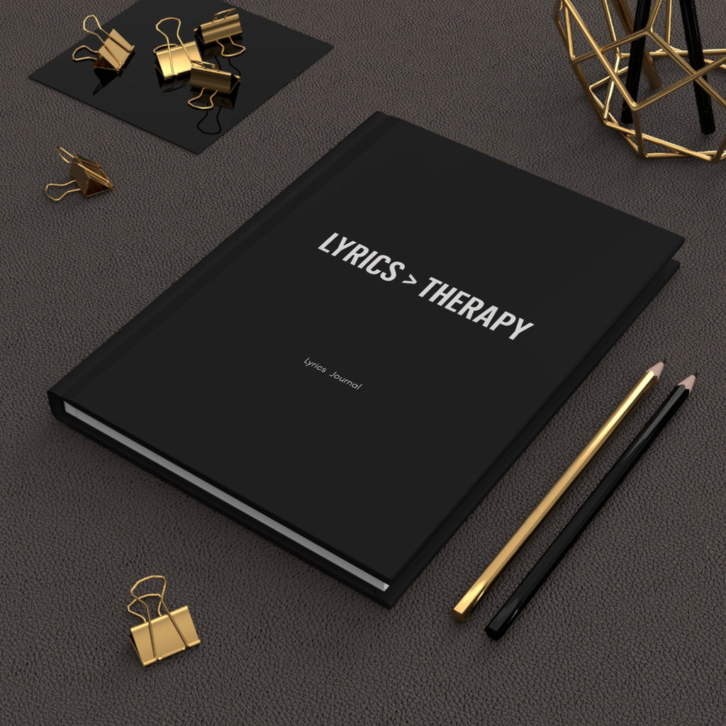 Hardcover Black Matte Lyrics > Therapy Lyric Journal