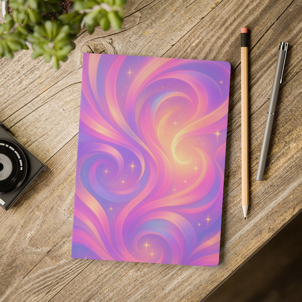 Dreamy Swirl Softcover Journal - Perfect for Notes, Doodles, Gifts, or Journaling, Ideal for Students & Creatives