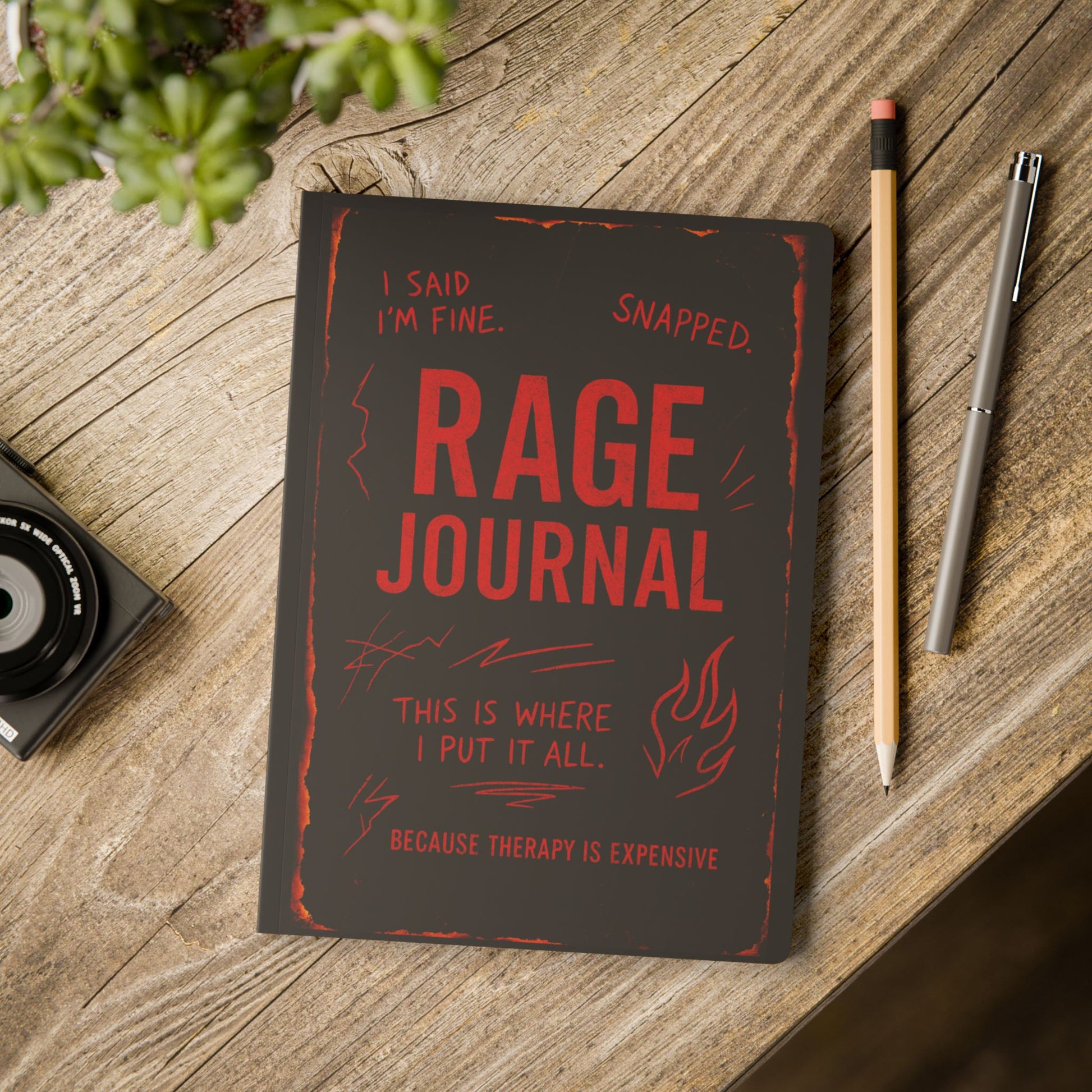 Softcover Journal Black Rage Journal