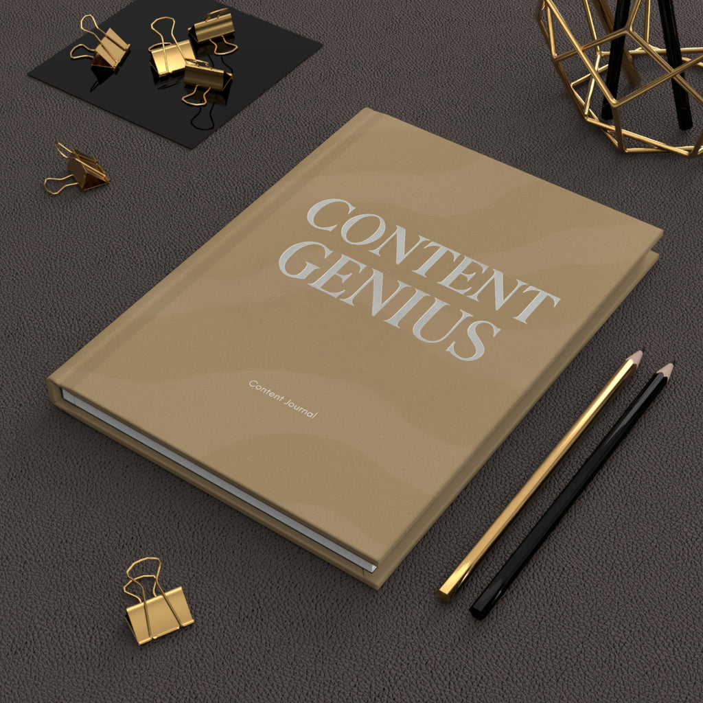 Hardcover Journal Matte Nude “Content Genius” Content Journal