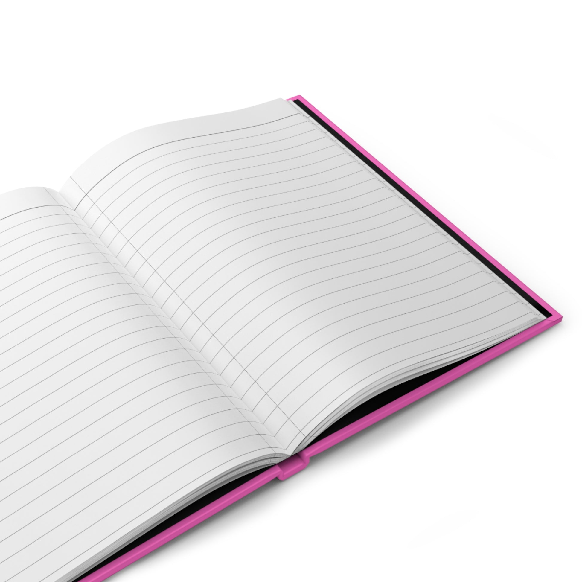 Hardcover Journal Matte Business Meeting Notebook Hot Pink