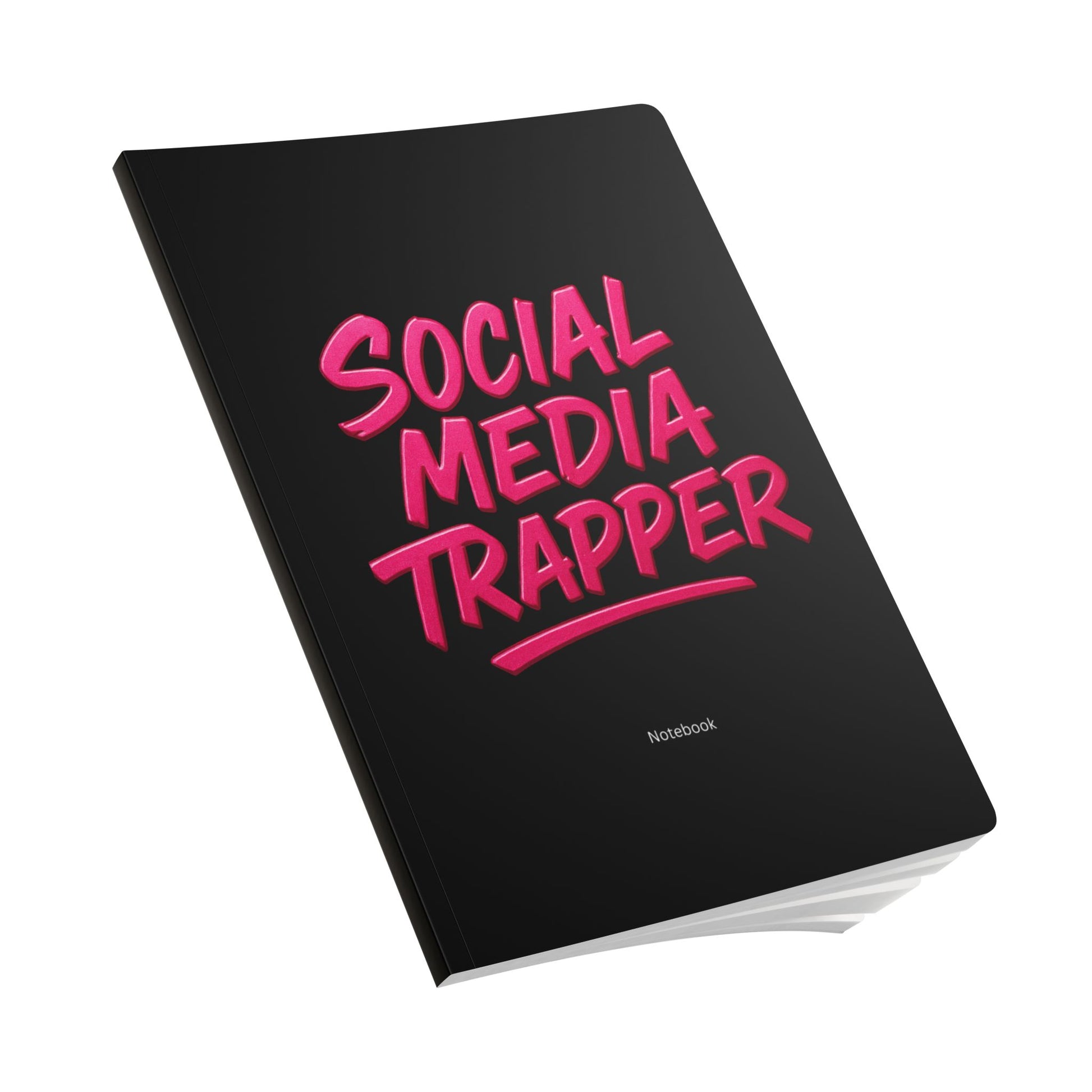 Softcover Journal Black “Social Media Trapper” Content Journal
