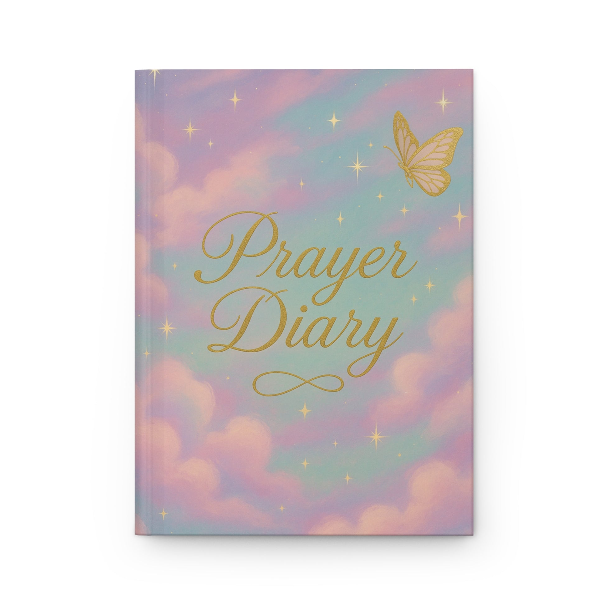 Hardcover Journal Matte Purple Clouds Prayer Diary
