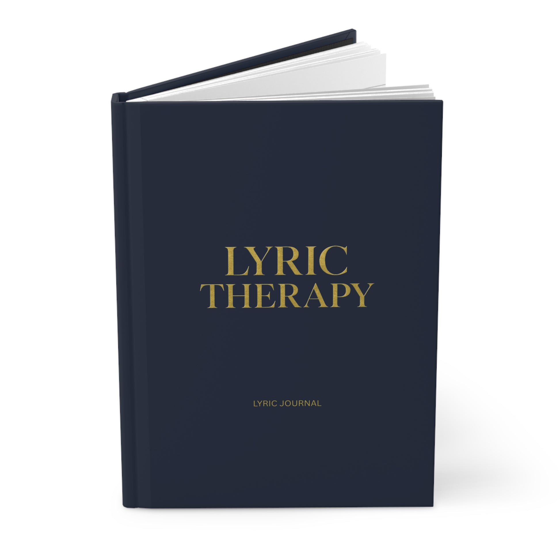 Hardcover Blue Lyric Therapy Journal