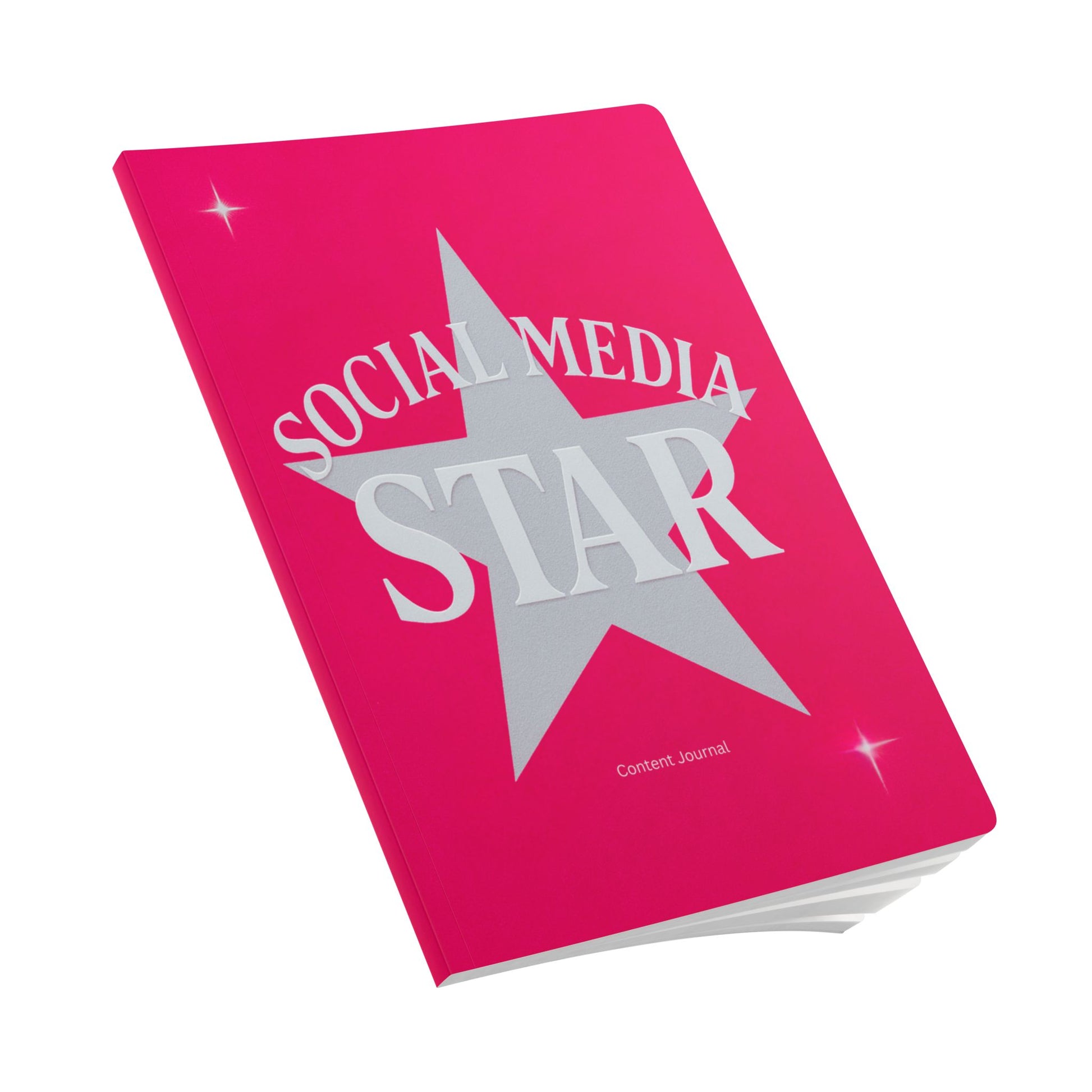 Softcover Journal Hot Pink Social Media Star Content Journal