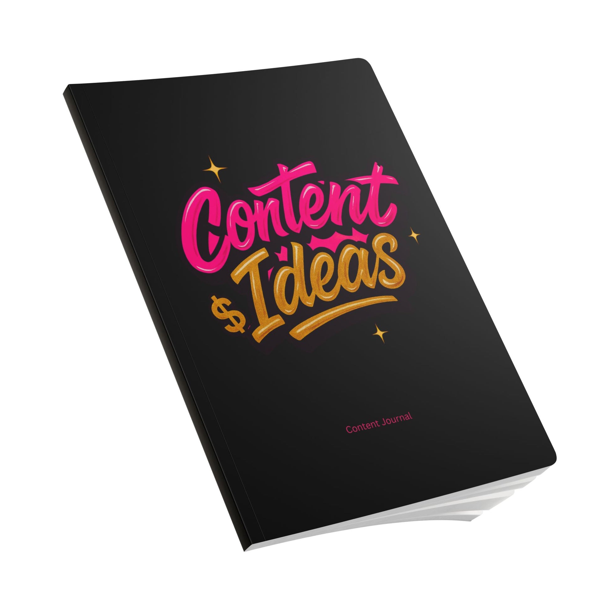 Softcover Journal Black “Content Ideas” Journal