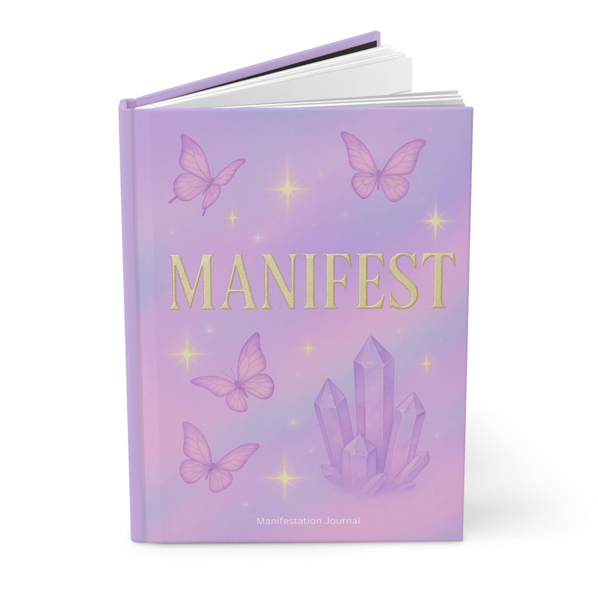 Hardcover Journal Matte Lavender “Manifest” Journal
