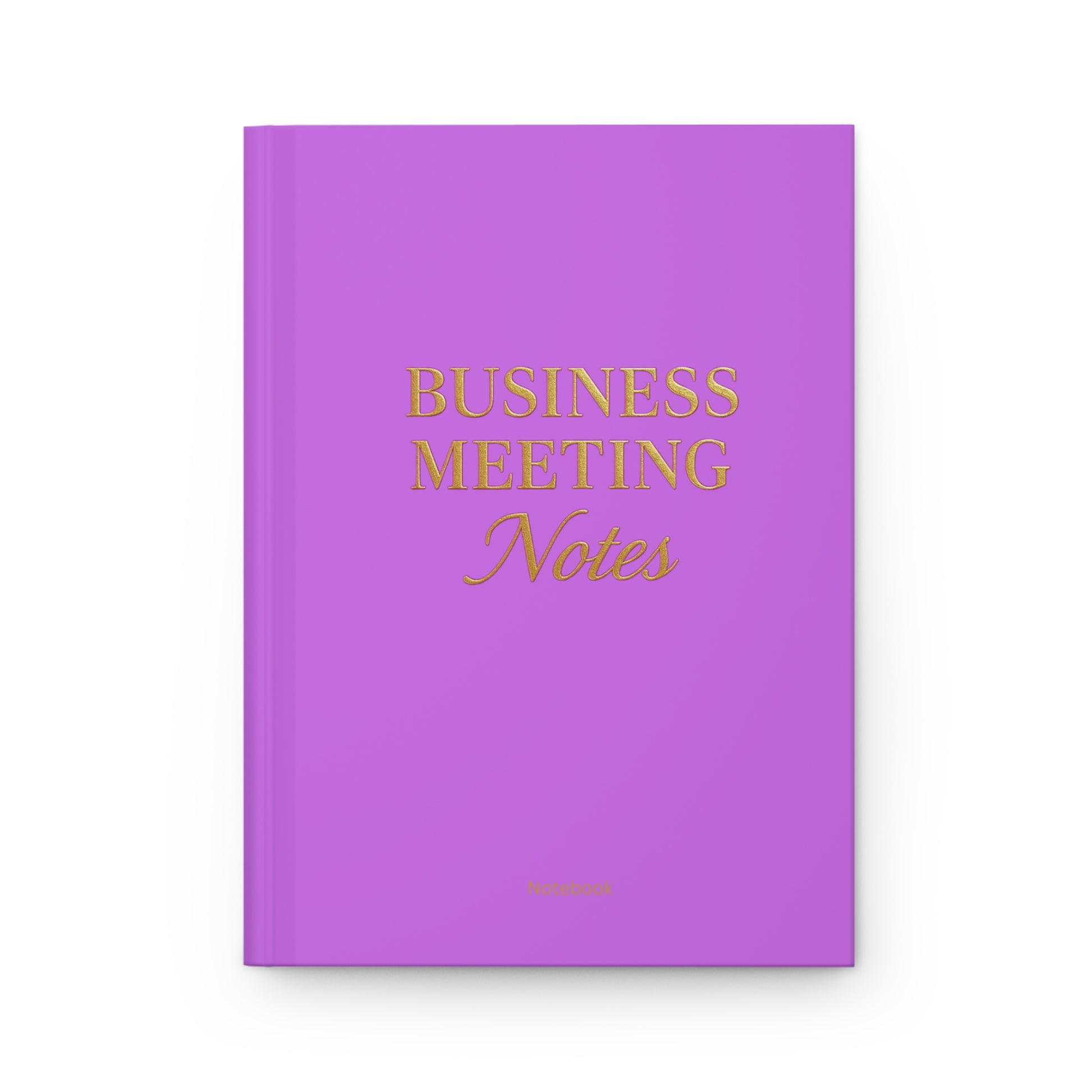 Hardcover Journal Matte Business Meeting Notebook Purple
